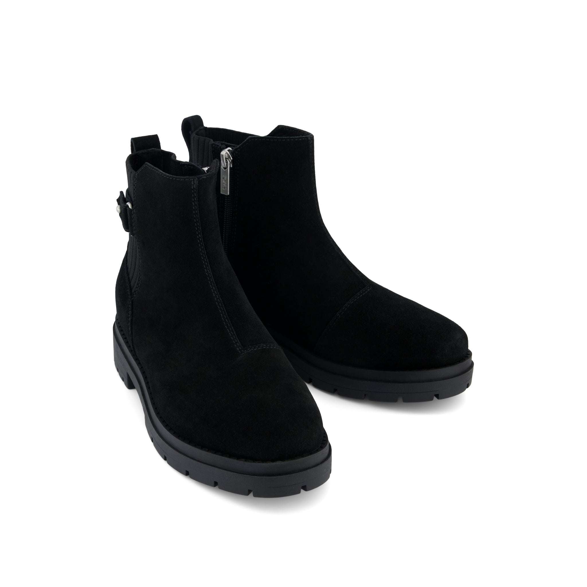 Womens Astrid Boot Water Repellent Black Suede - Image 3