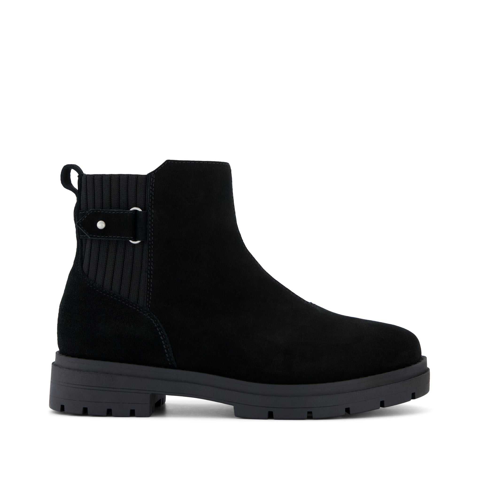 Womens Astrid Boot Water Repellent Black Suede