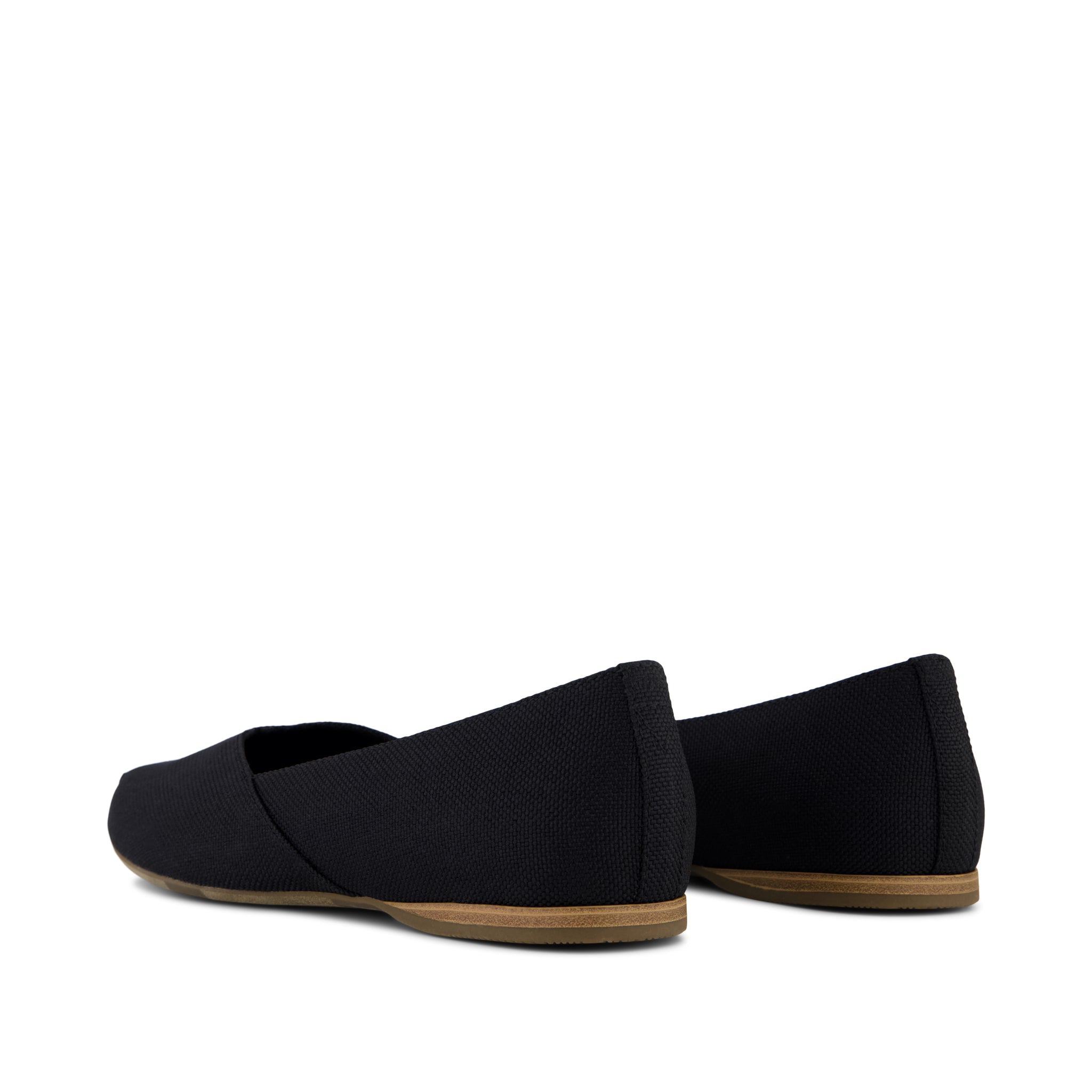 Womens Gemma Flat Black Heavy Canvas - Image 3