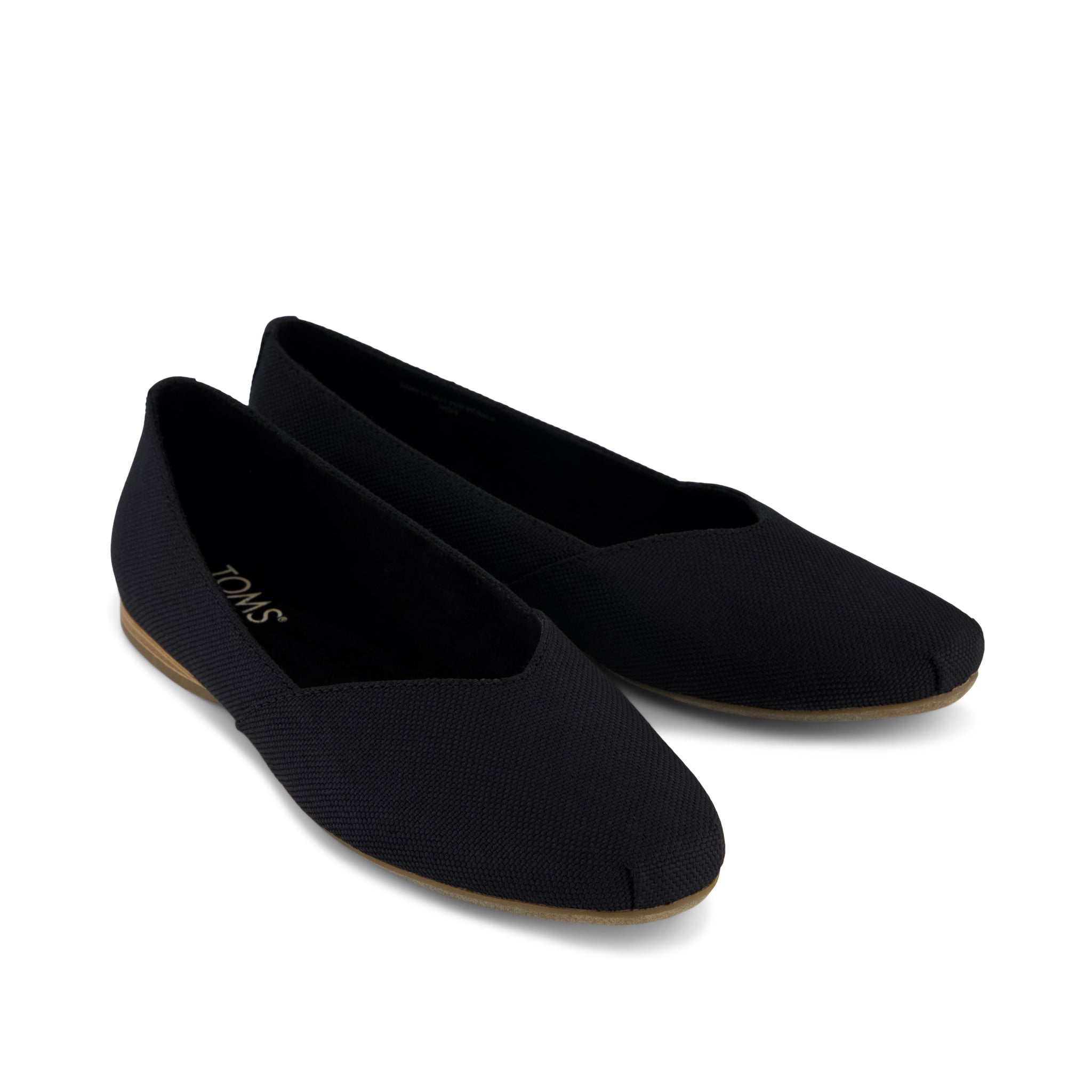 Womens Gemma Flat Black Heavy Canvas - Image 2