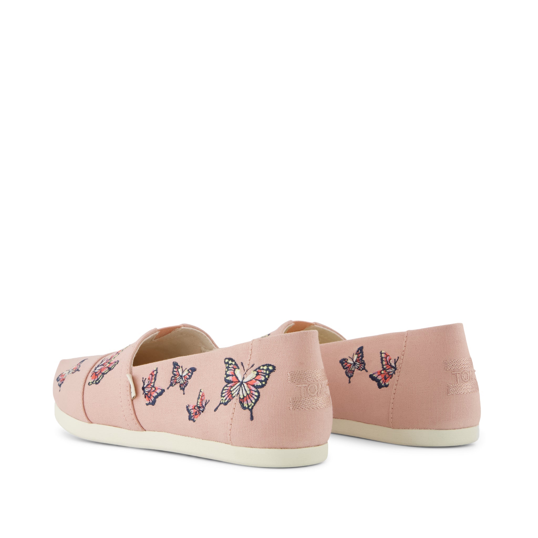 Alpargata Classic Pale Rose Canvas with Embroidered Butterflies - Image 4