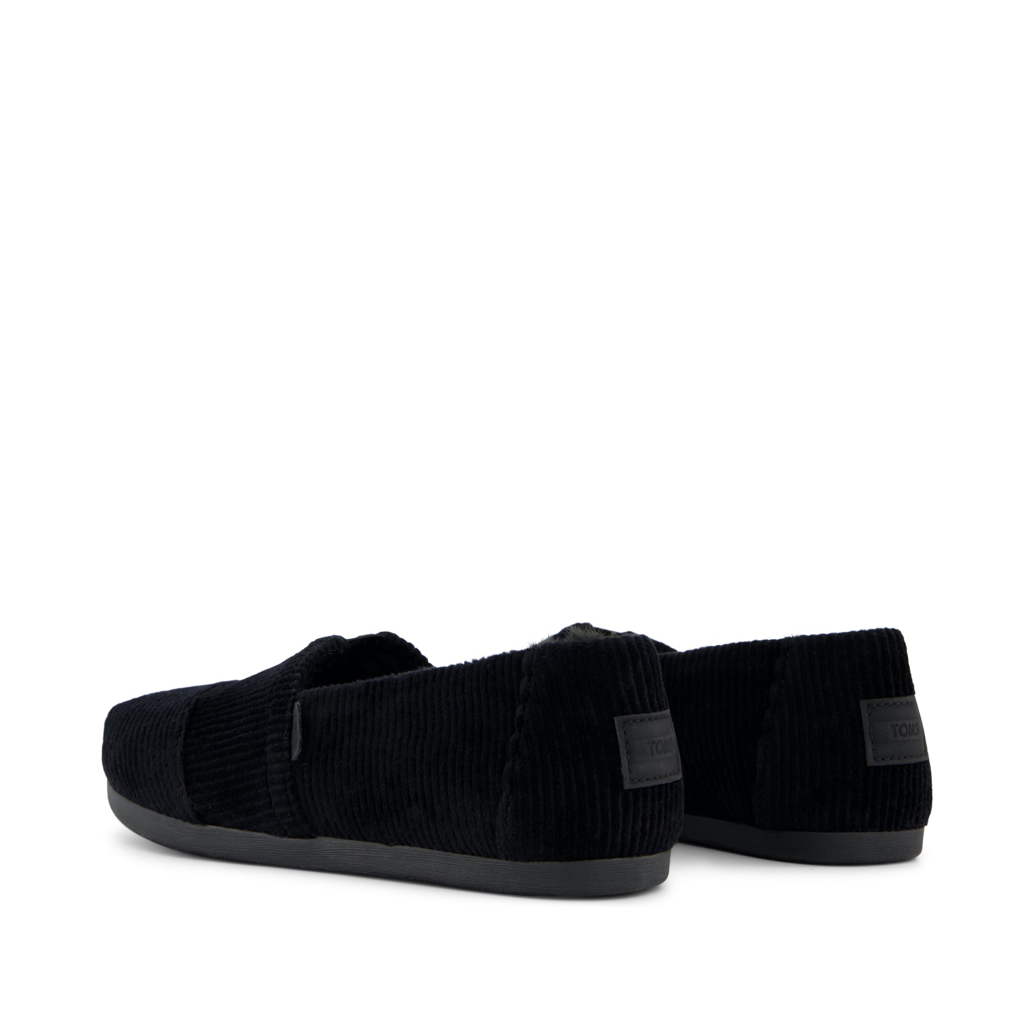 Womens Alpargata Classic Black Velvet Faux Fur - Image 4
