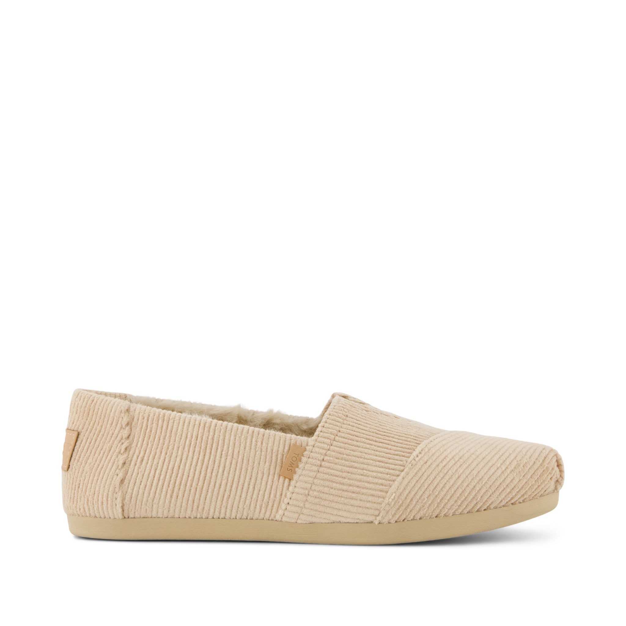 Womens Alpargata Classic Oatmeal Velvet Faux Fur