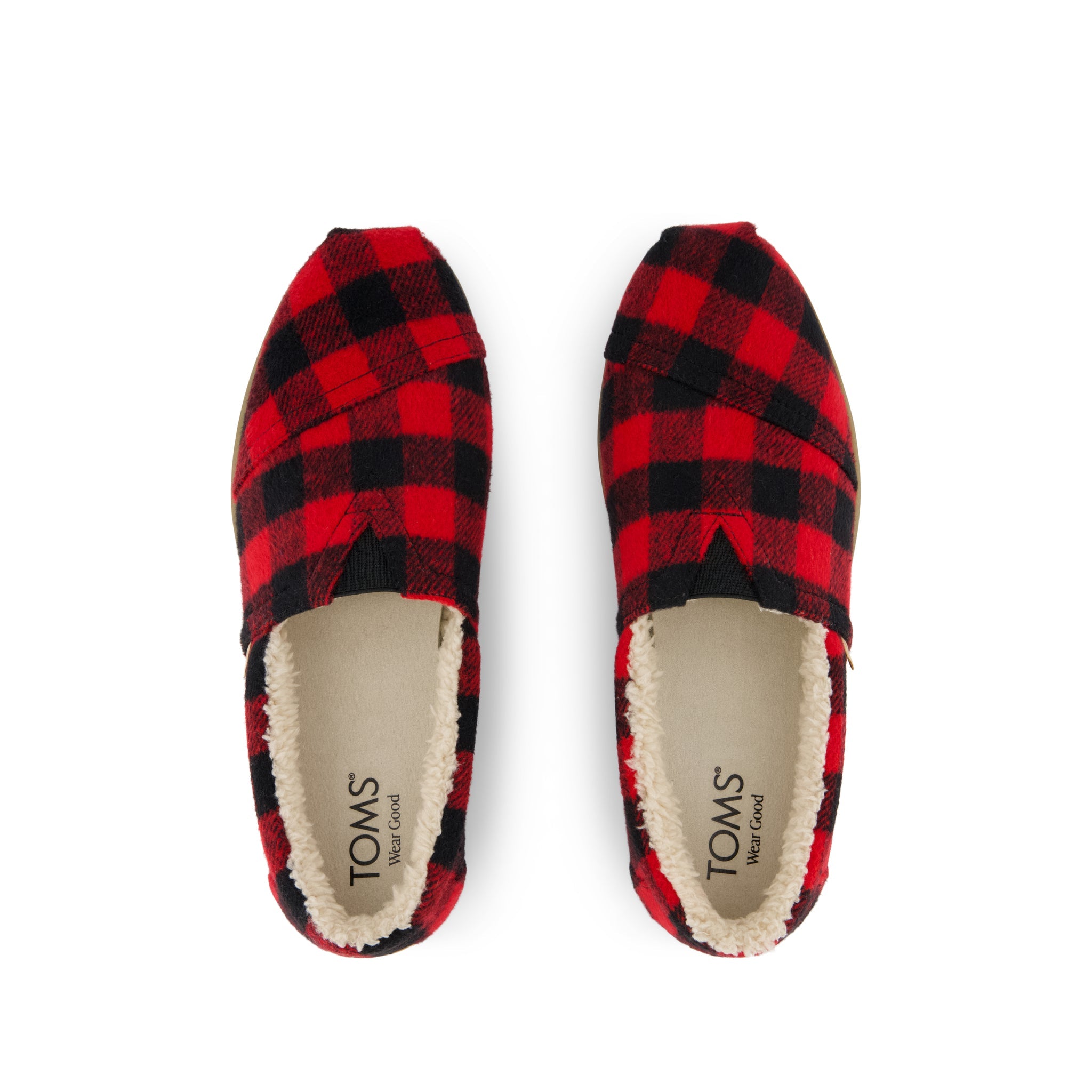 Mens Alp FWD Buffalo Plaid Red Faux Shearling - Image 7