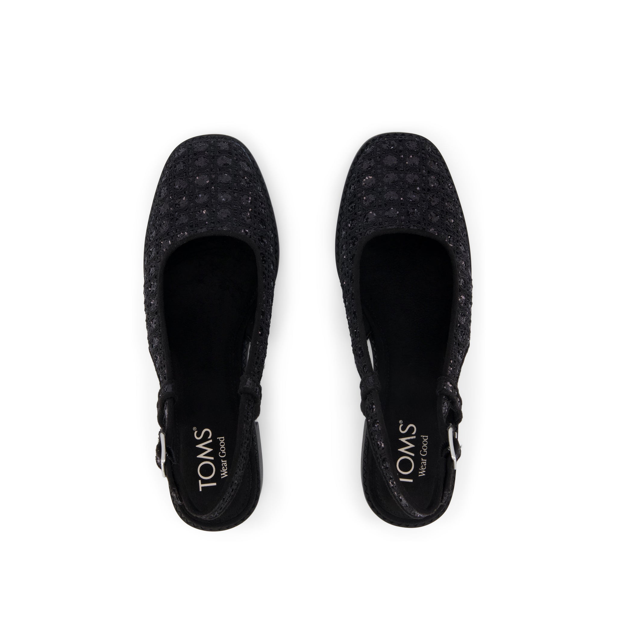 Womens Jaclyn Heel Black Geometric Sequins - Image 7