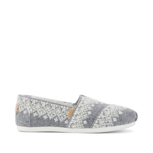 Womens Alpargata Classic Fuzzy Fair Isle