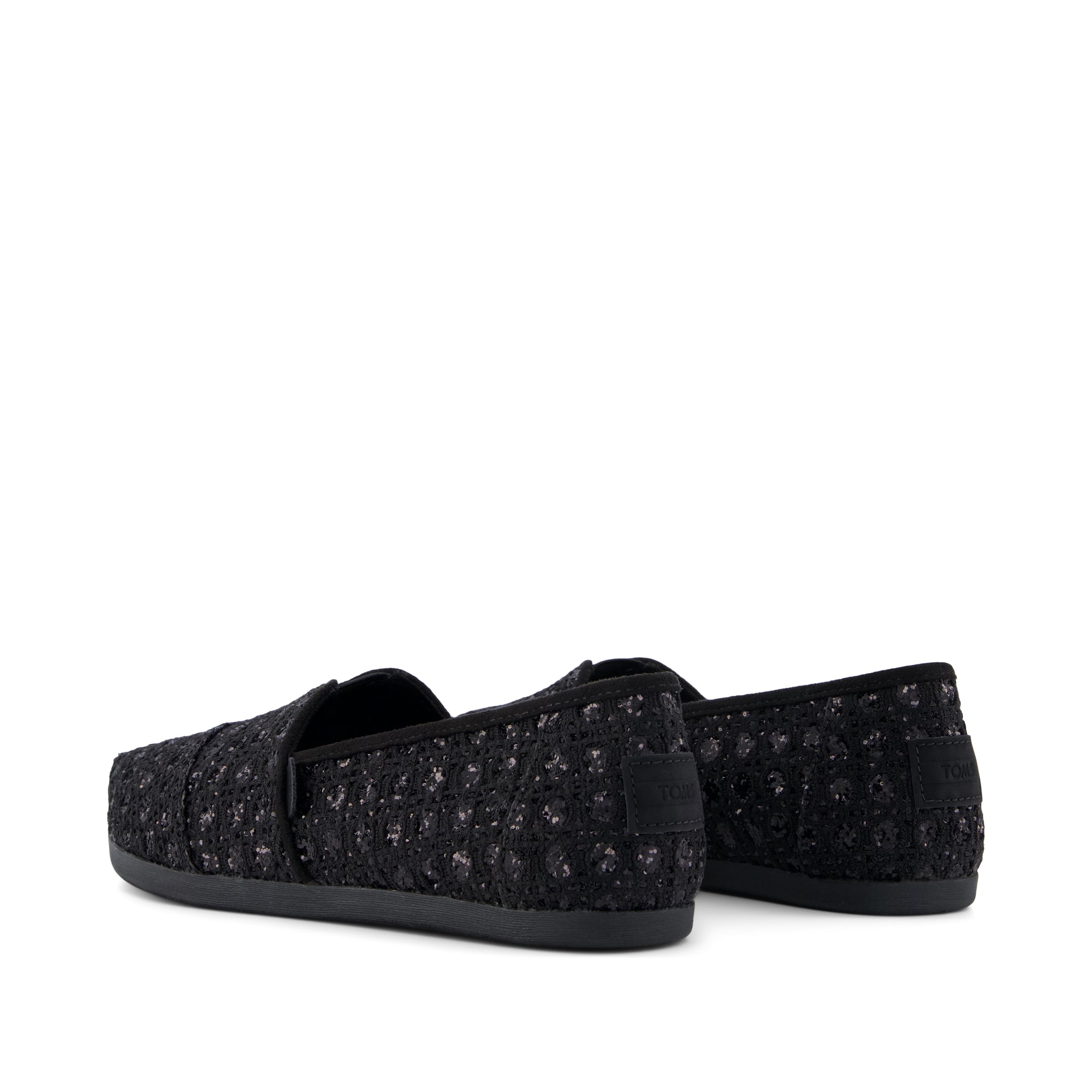 Womens Alpargata Classic Black Geometric Sequins - Image 4