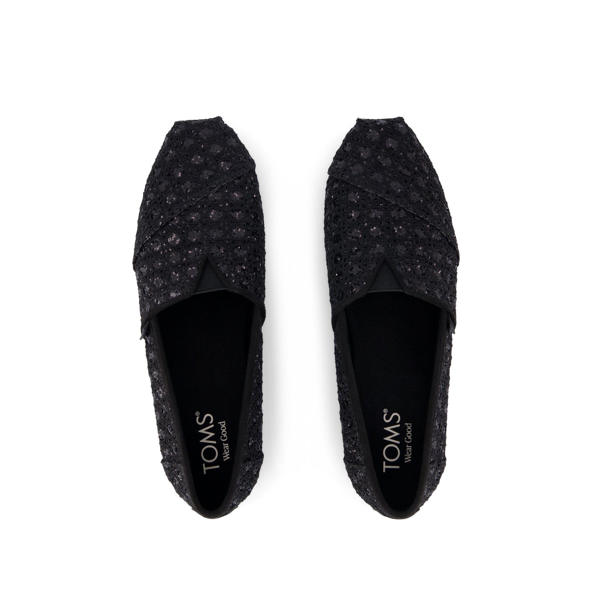 Womens Alpargata Classic Black Geometric Sequins - Image 6