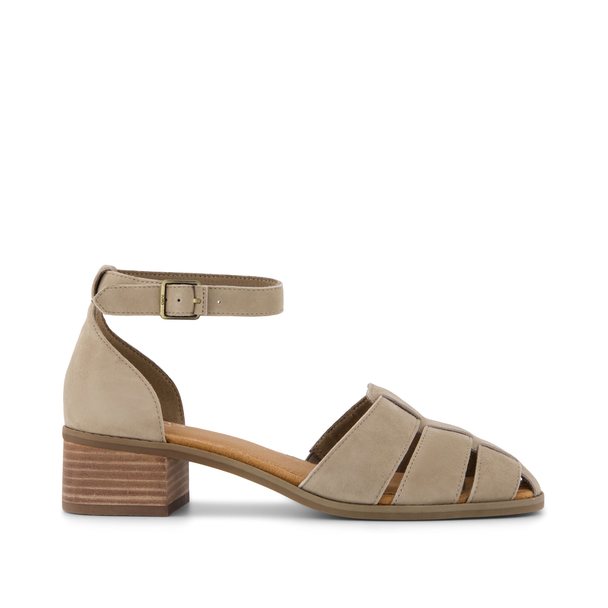 Womens Jaclyn Fisherman Heel Dune Suede