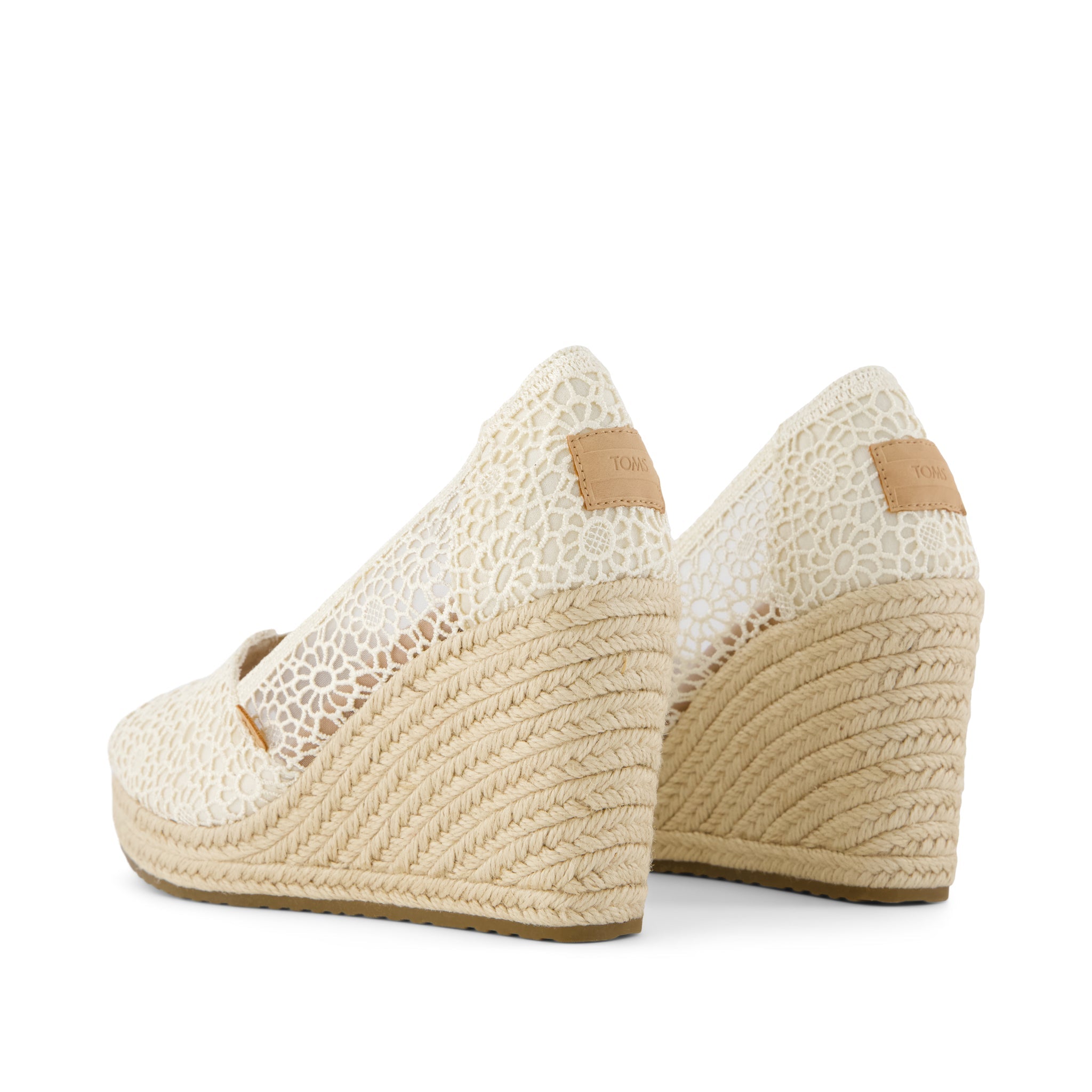 Womens Essential Wedge Natural Moroccan Crochet - Image 3