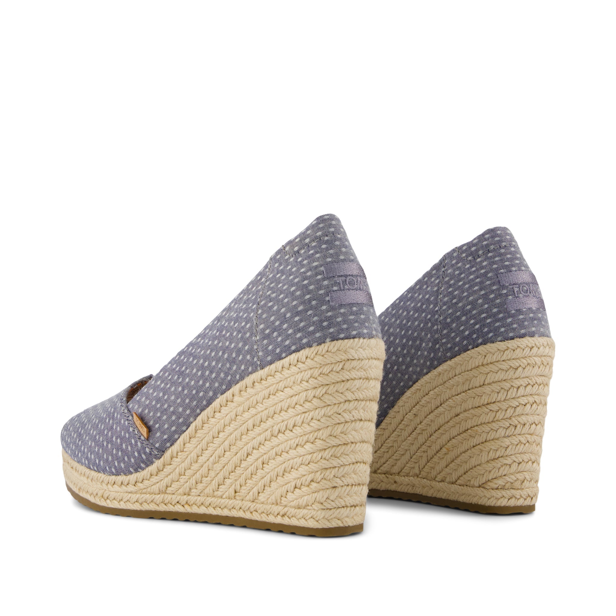 Womens Essential Wedge Niagara Mist Chambray Dot - Image 4