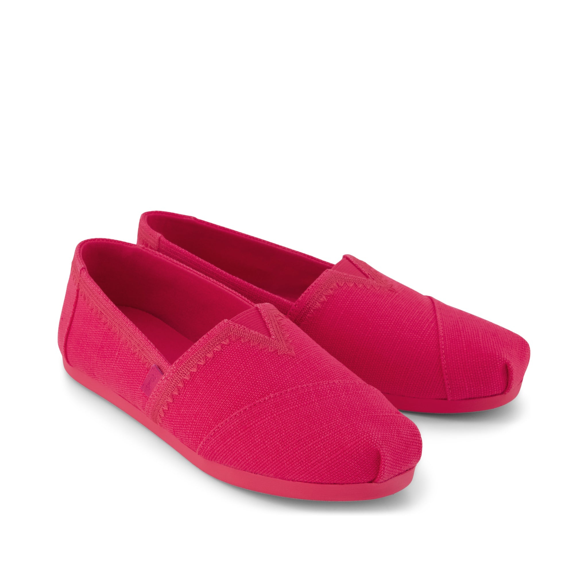 Womens Alpargata Classic Fuchsia Embroidered Heritage Canvas - Image 2