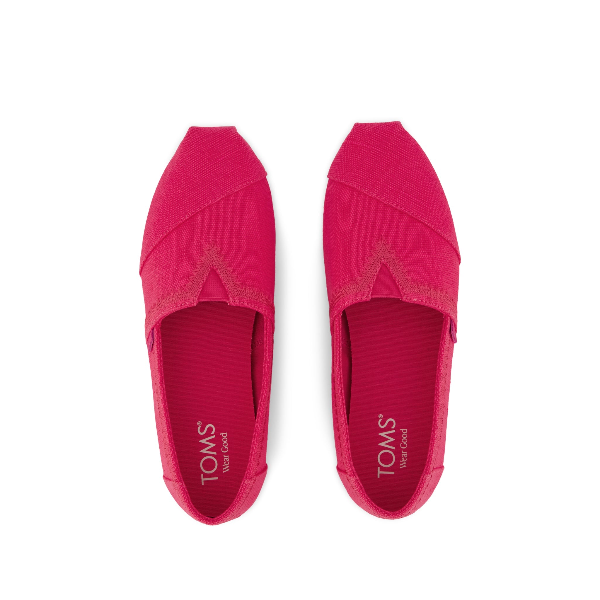 Womens Alpargata Classic Fuchsia Embroidered Heritage Canvas - Image 5