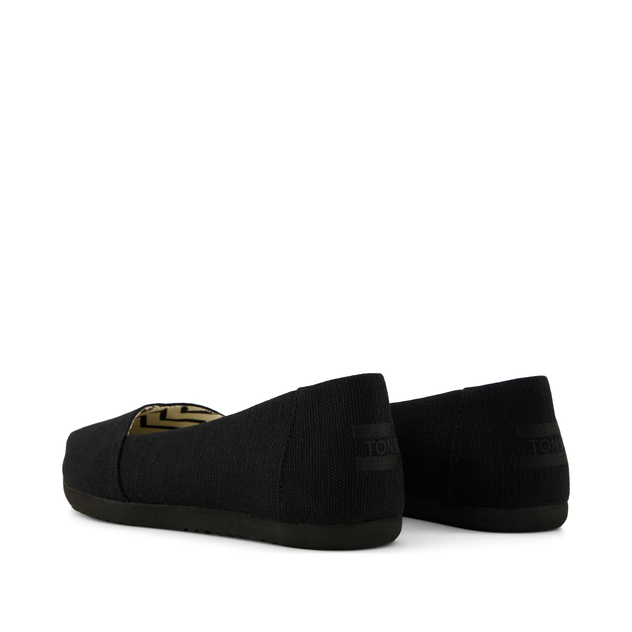 Womens Alpargata Ballet Flat All Black Heritage Canvas - Image 4