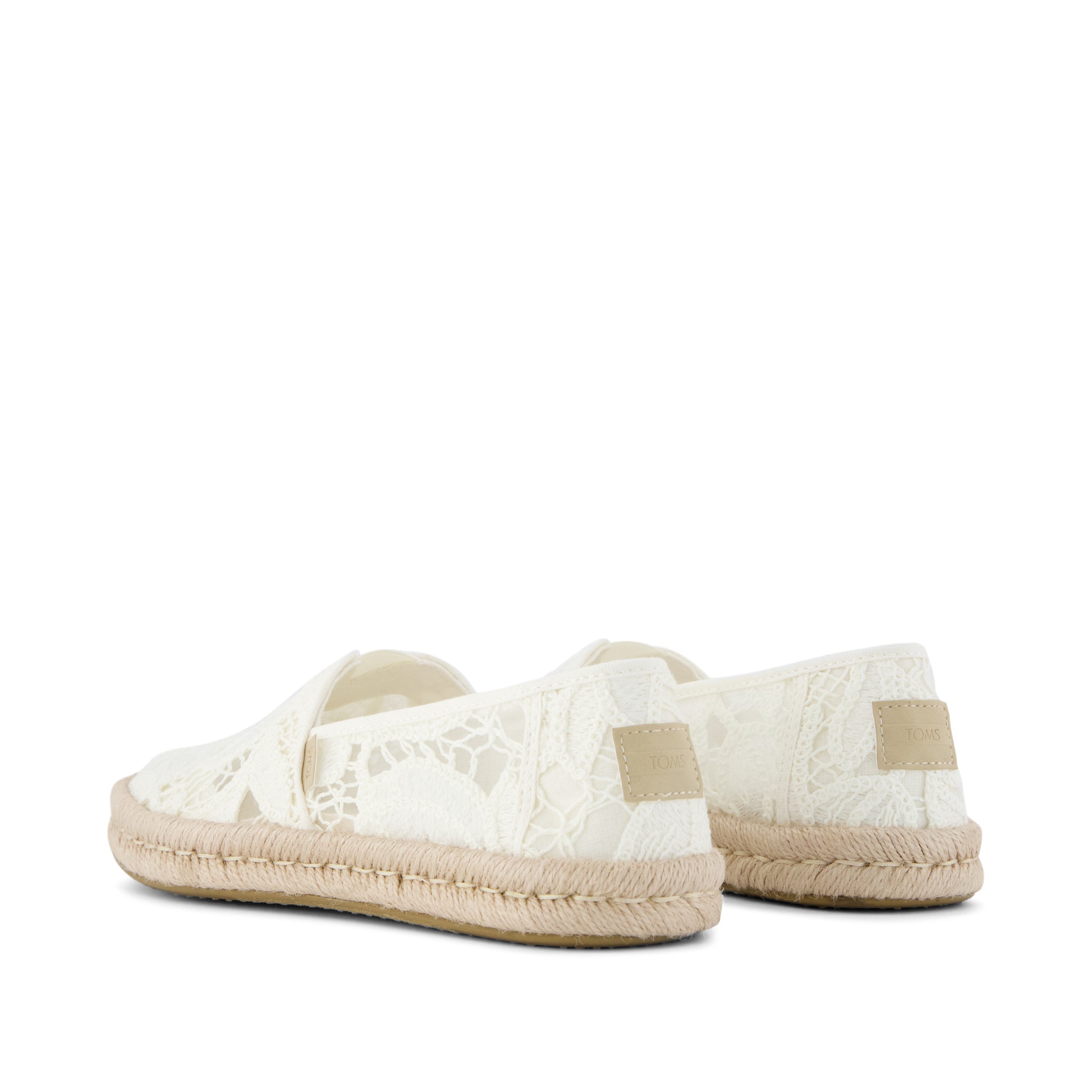 Womens Alpargata Rope 2.0 Espadrille Egret Floral Crochet - Image 4
