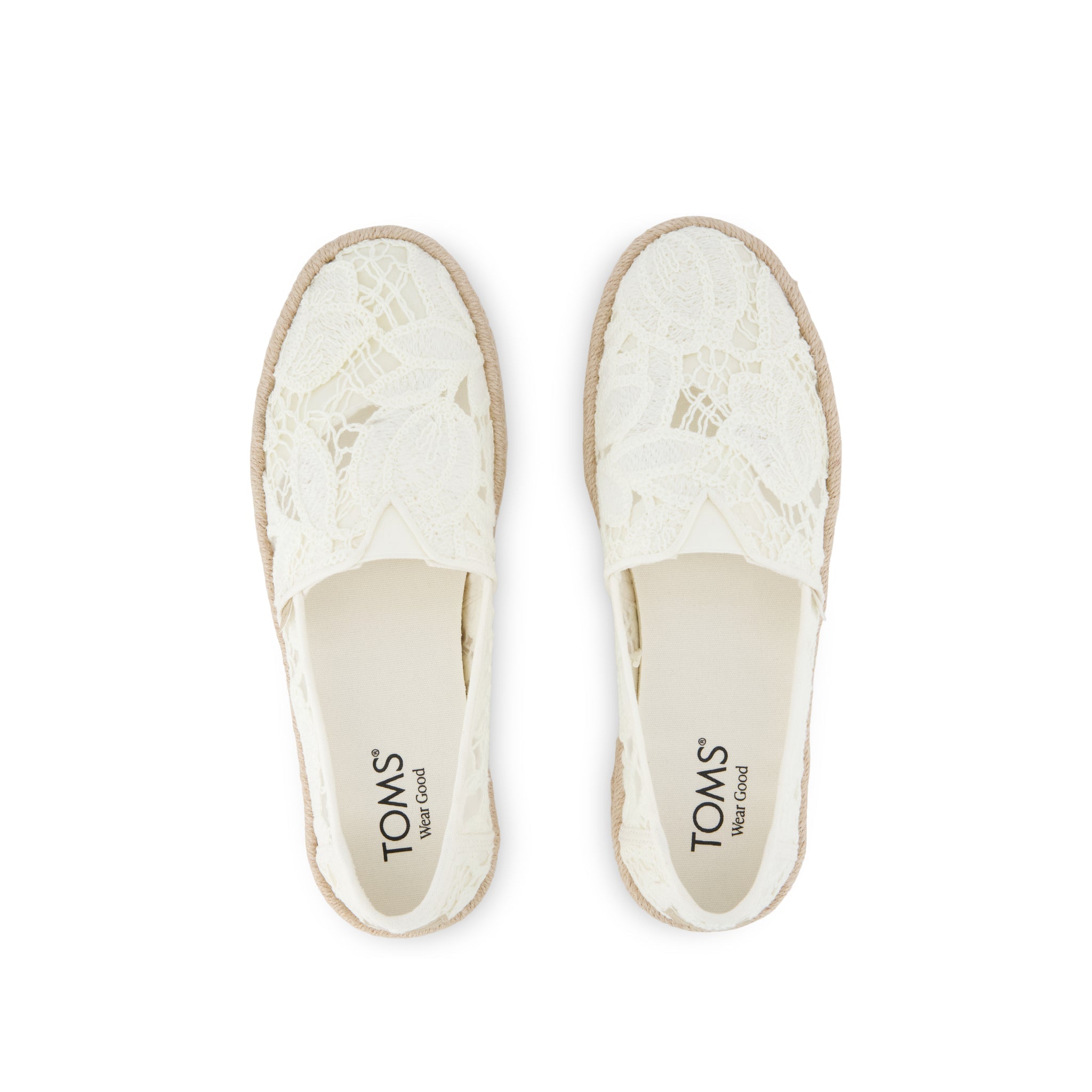 Womens Alpargata Rope 2.0 Espadrille Egret Floral Crochet - Image 6