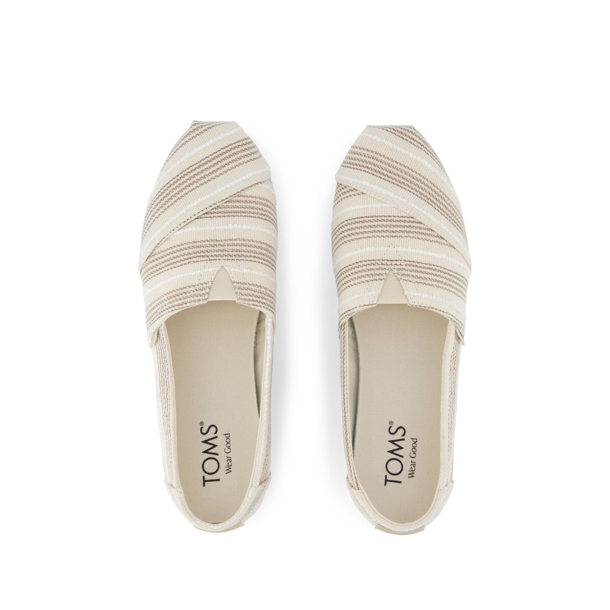Womens Alpargata Classic Natural Metallic Stripe - Image 5
