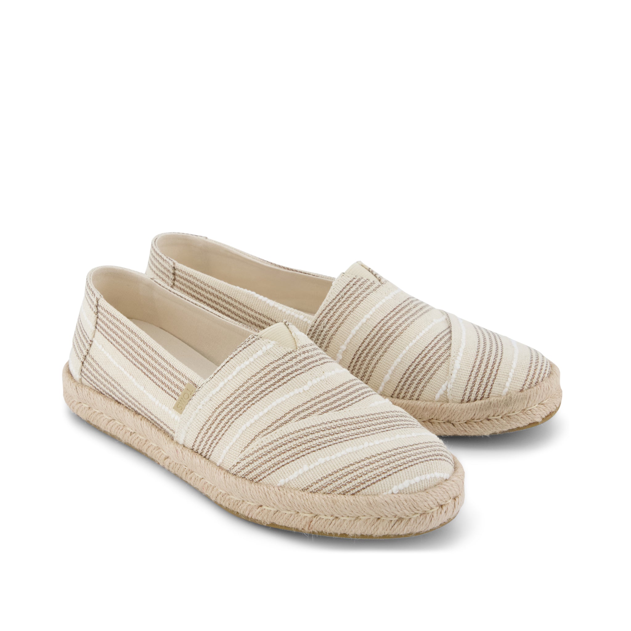 Womens Alpargata Rope 2.0 Espadrille Natural Metallic Stripe - Image 3