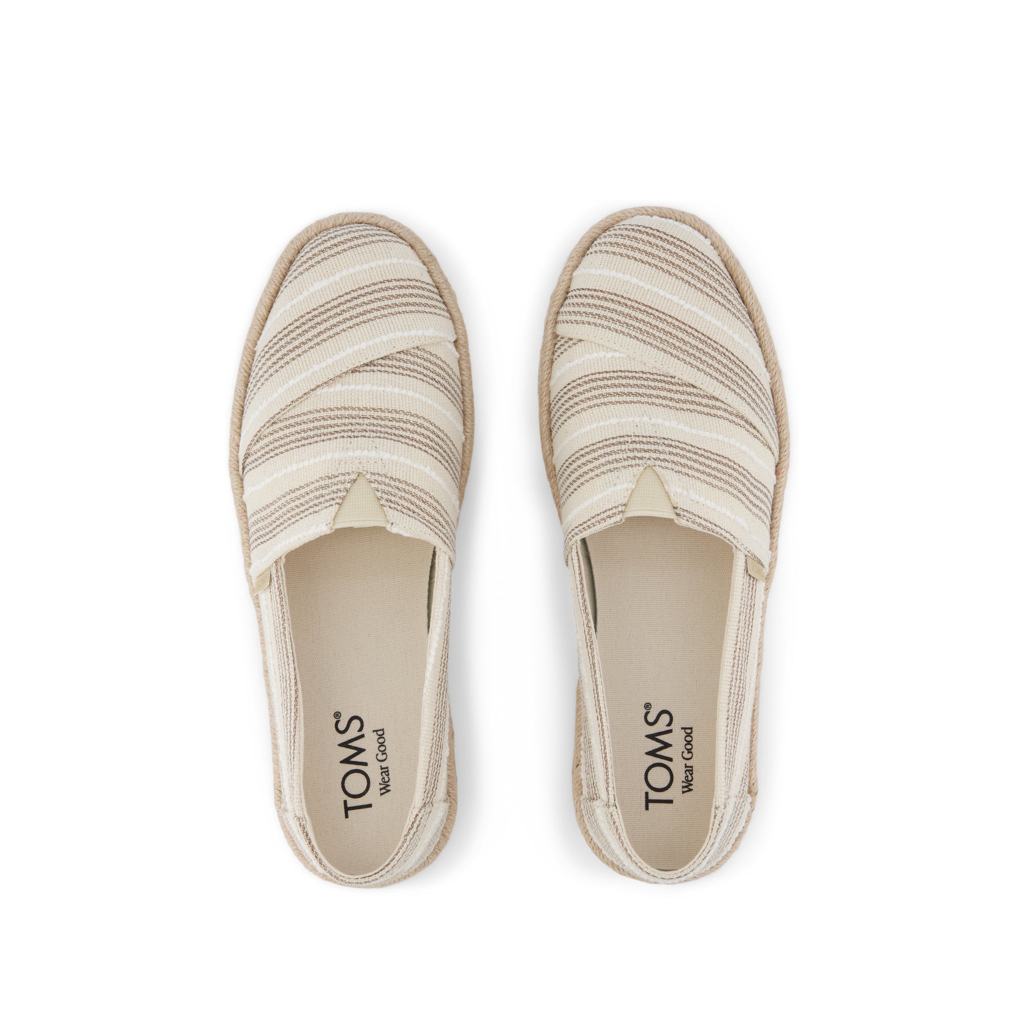 Womens Alpargata Rope 2.0 Espadrille Natural Metallic Stripe - Image 6