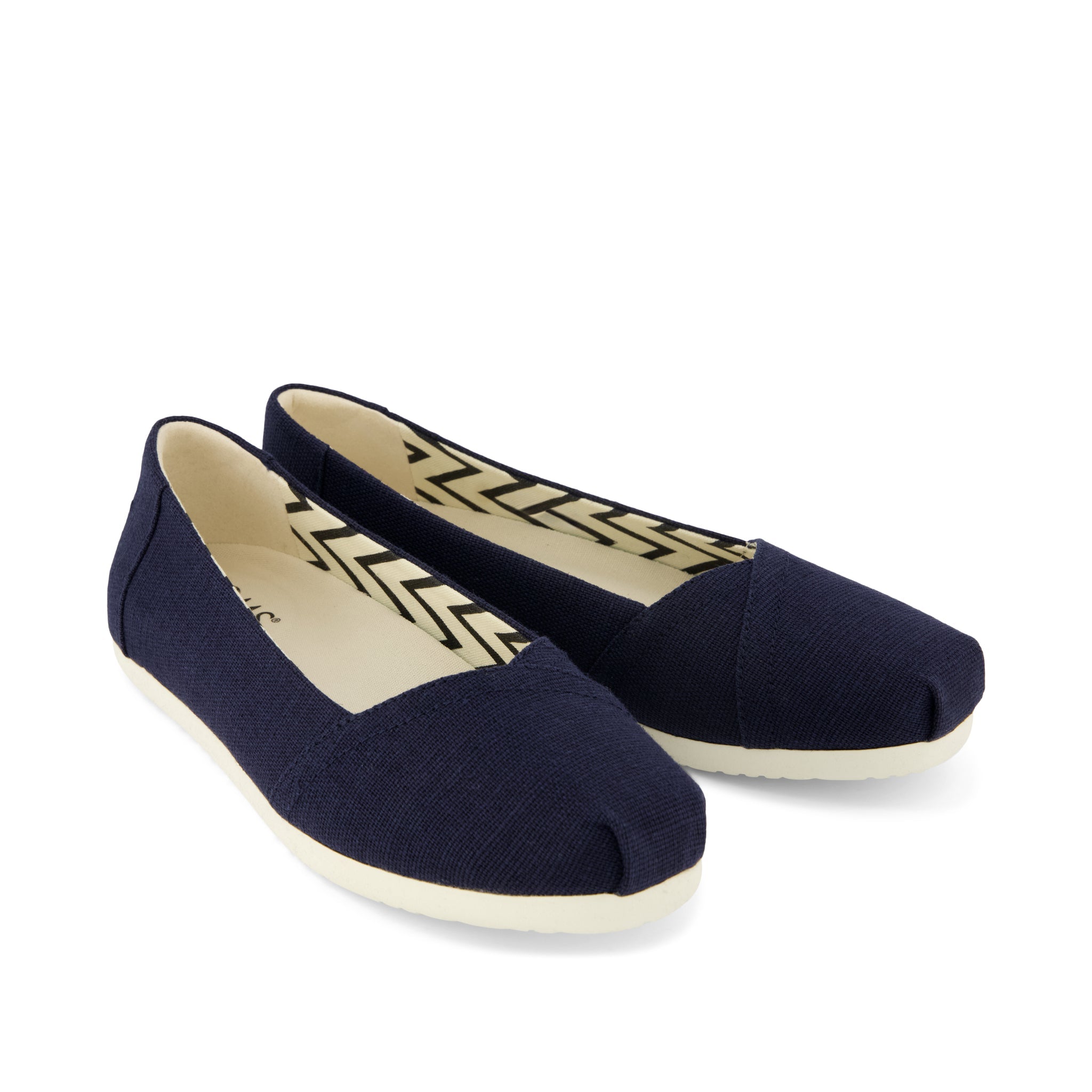 Womens Alpargata Ballet Flat Navy Heritage Canvas - Image 3