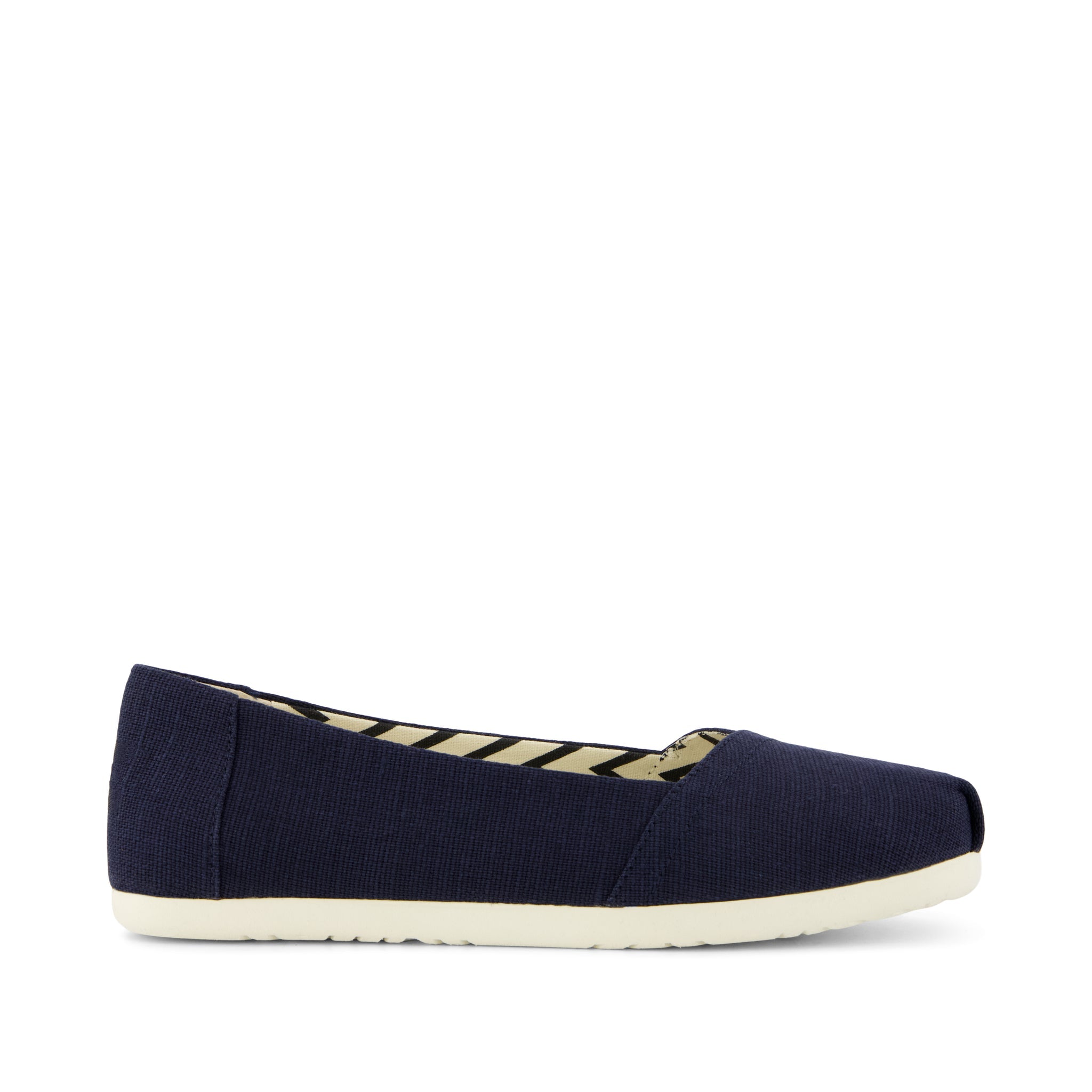 Womens Alpargata Ballet Flat Navy Heritage Canvas