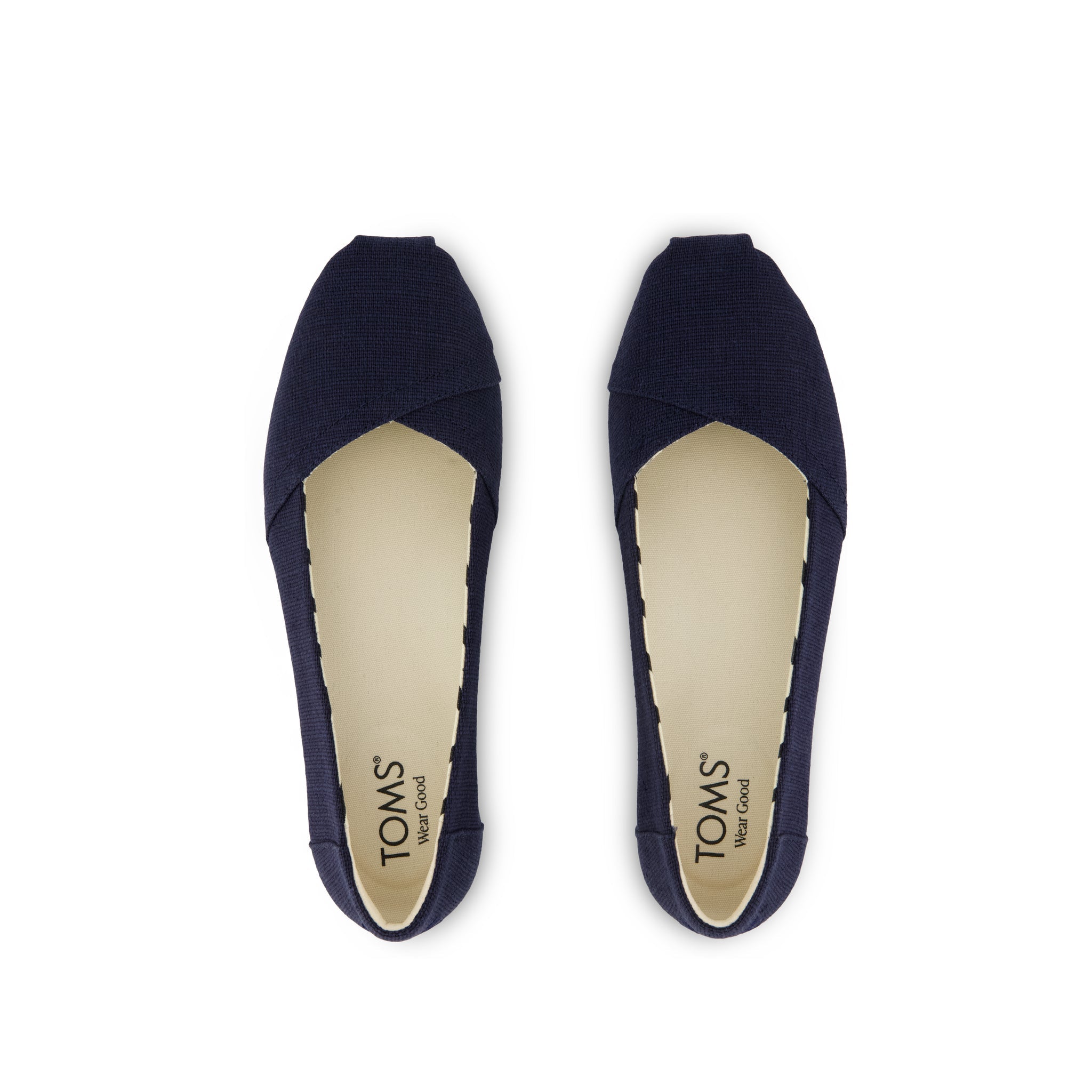 Womens Alpargata Ballet Flat Navy Heritage Canvas - Image 6