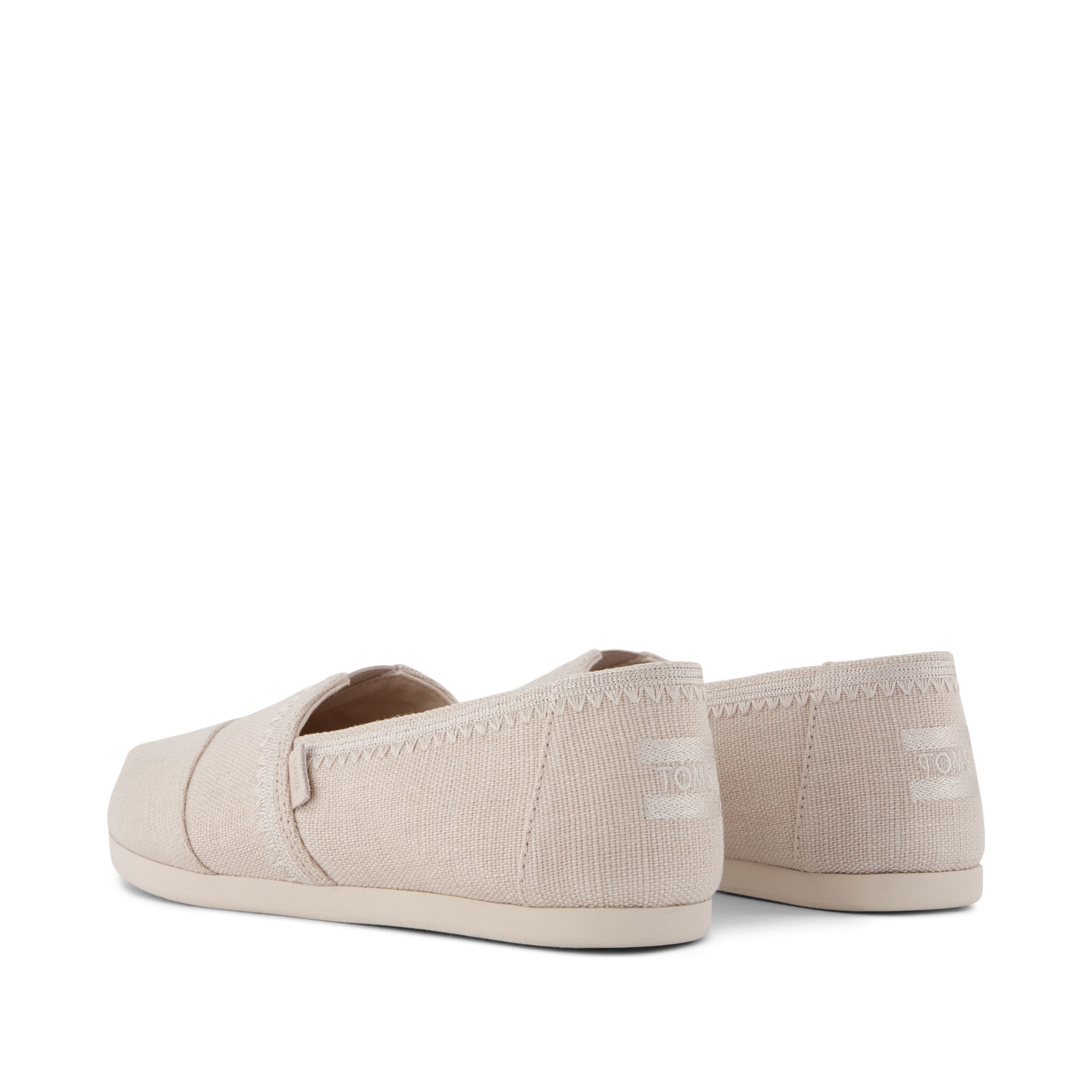Womens Alpargata Classic Taupe Embroidered Heritage Canvas - Image 4