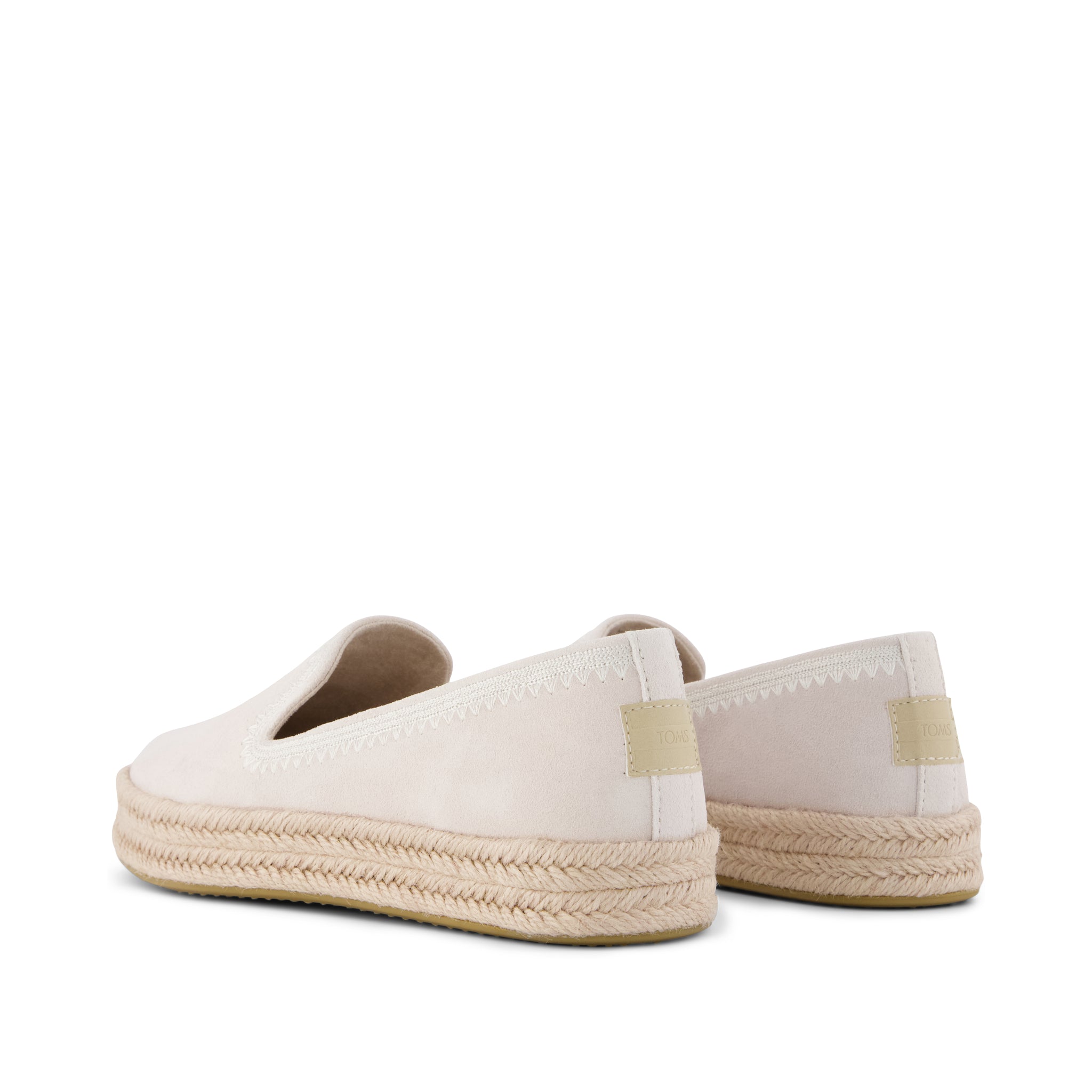 Womens Carolina Espadrille Embroidered Taupe Suede - Image 3