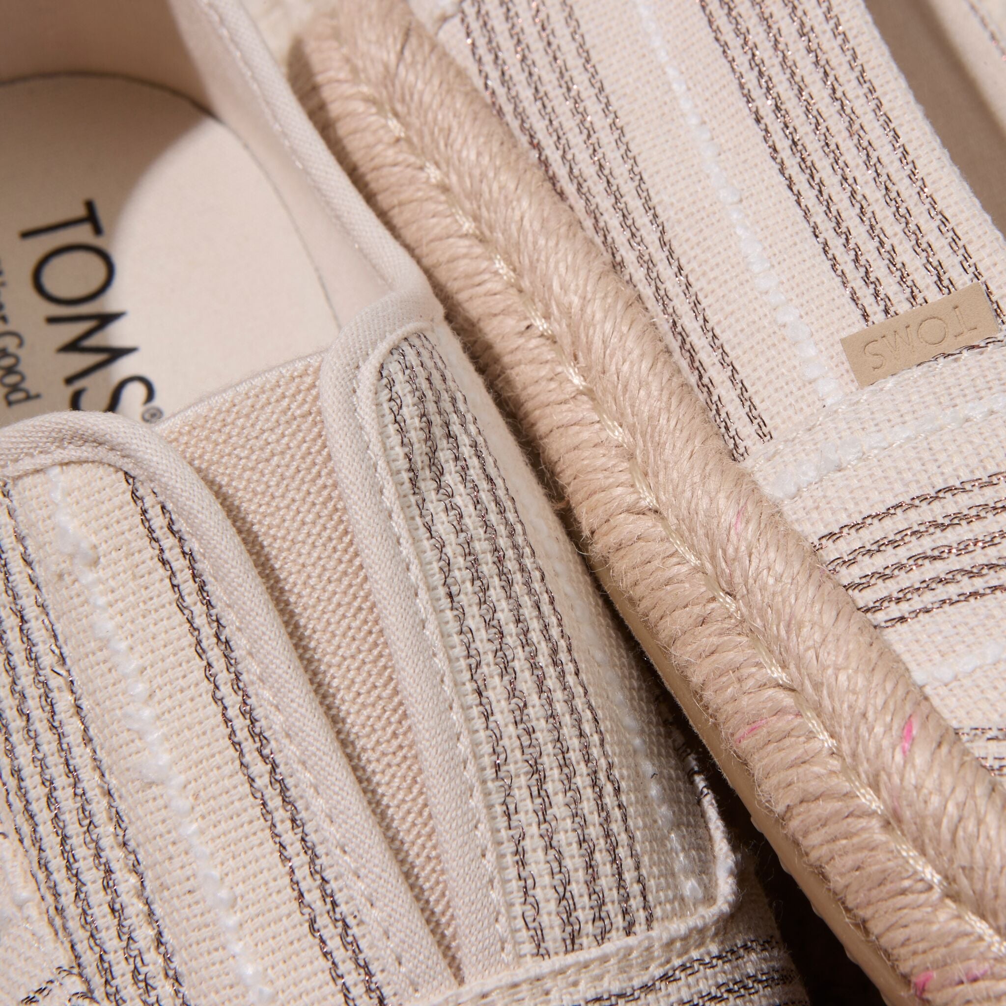 Womens Palmera Plus Natural Metallic Stripe - Image 2