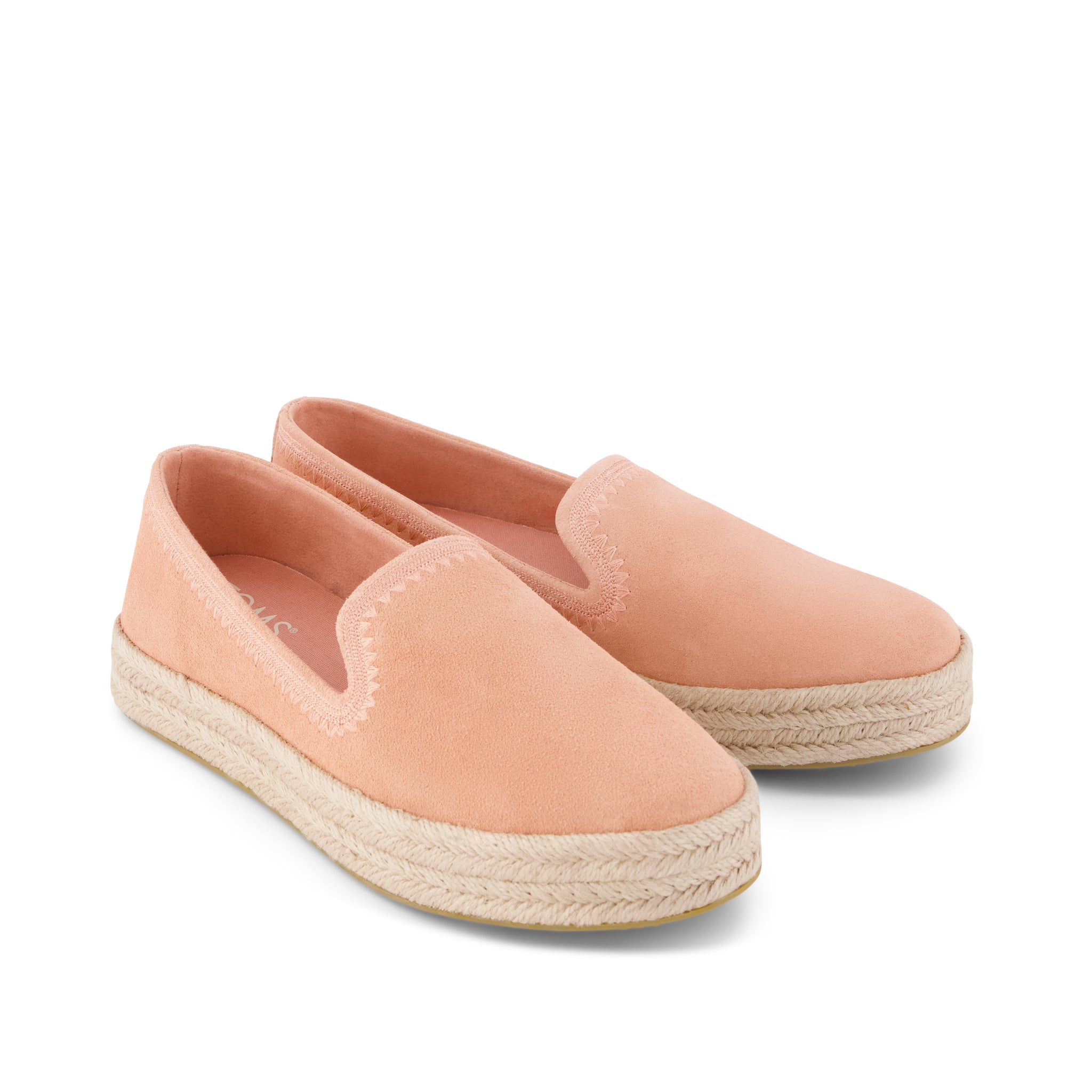 Womens Carolina Espadrille Embroidered Bloom Suede - Image 2