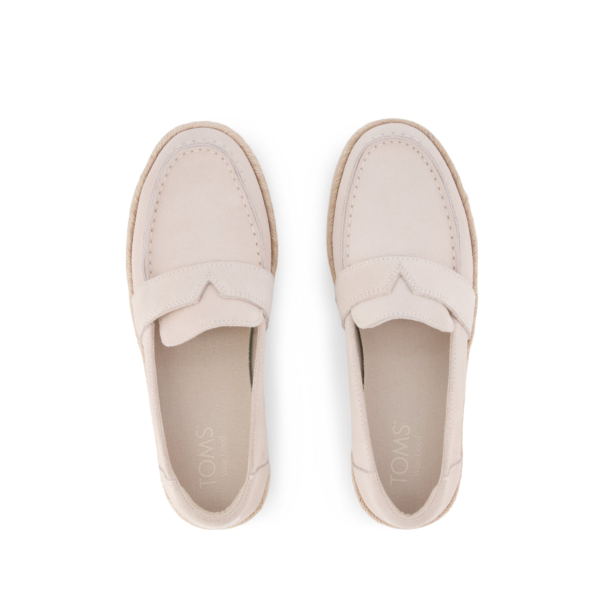 Womens Blakely Loafer Espadrille Taupe Suede - Image 6