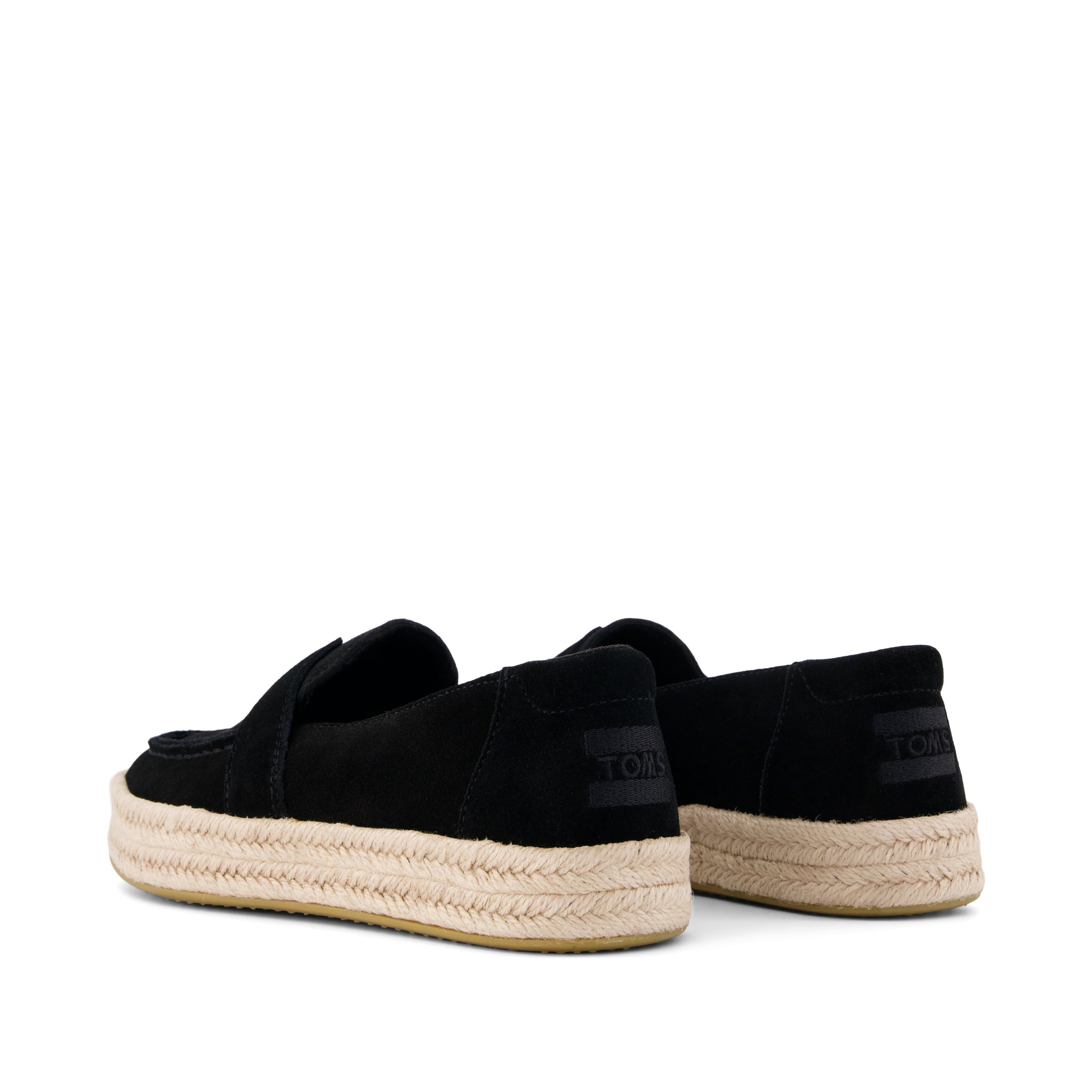 Womens Blakely Loafer Espadrille Black Suede - Image 3