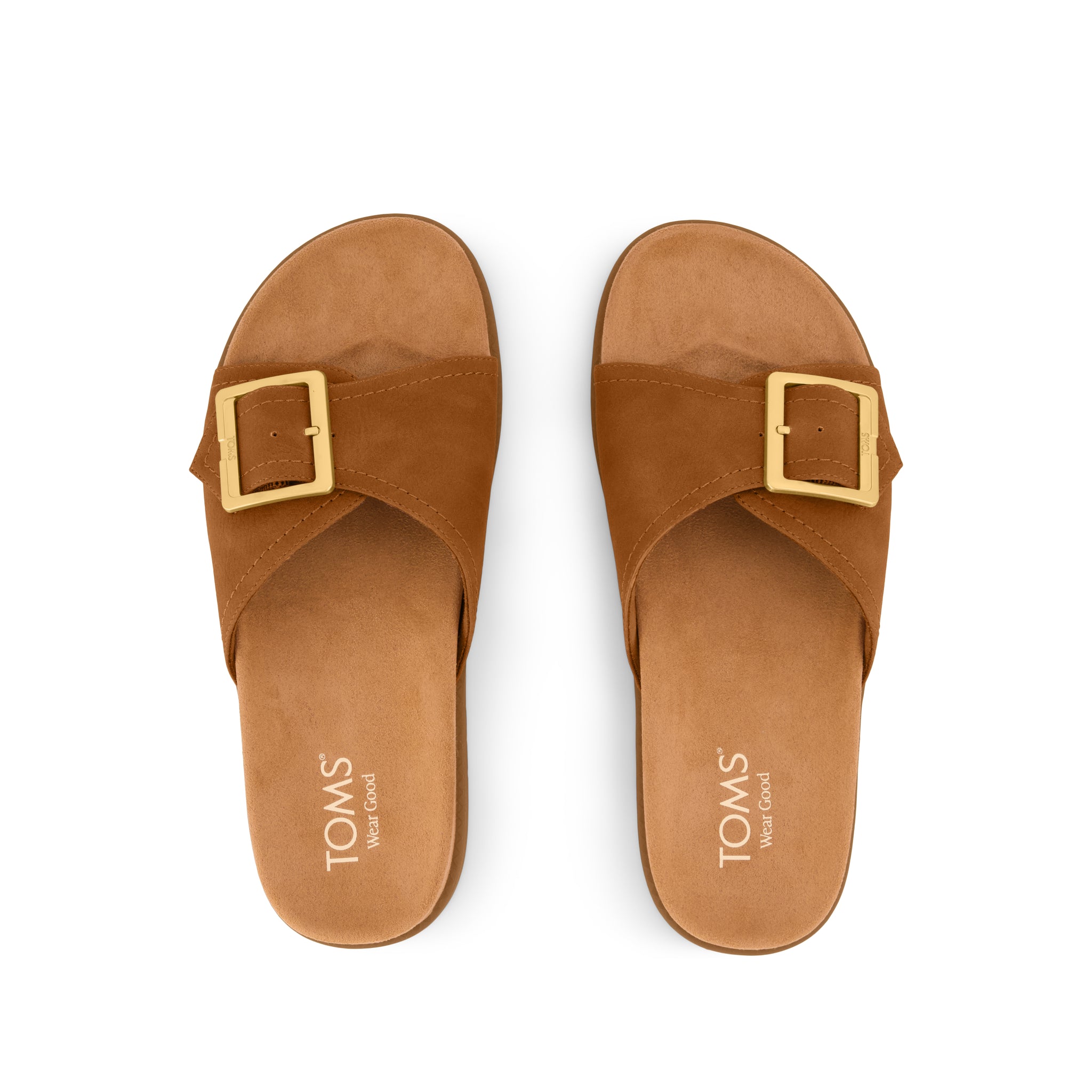 Womens Marin Slide Sandal Brown Sugar Nubuck - Image 6