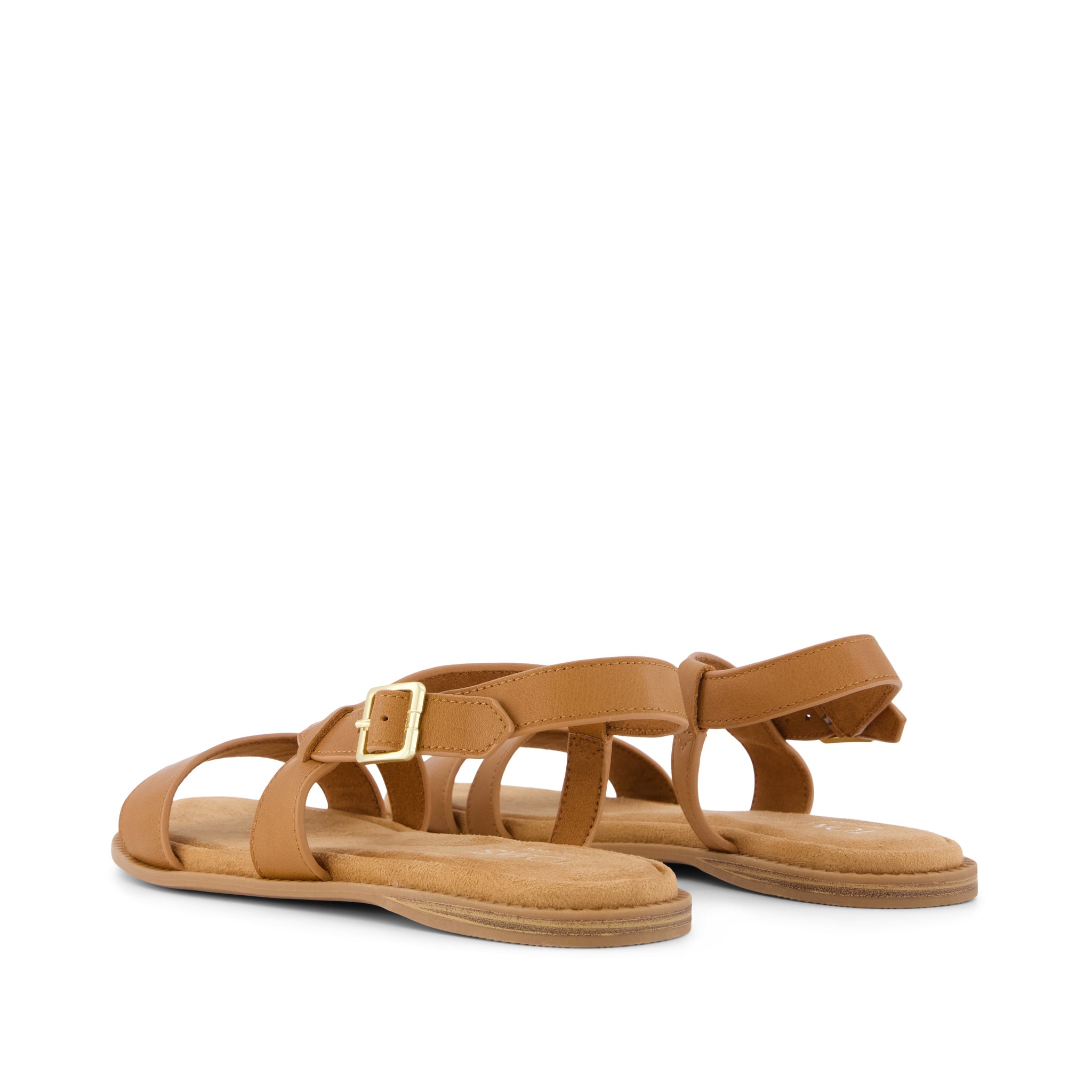 Womens Mar Strappy Sandal Brown Sugar Leather - Image 3