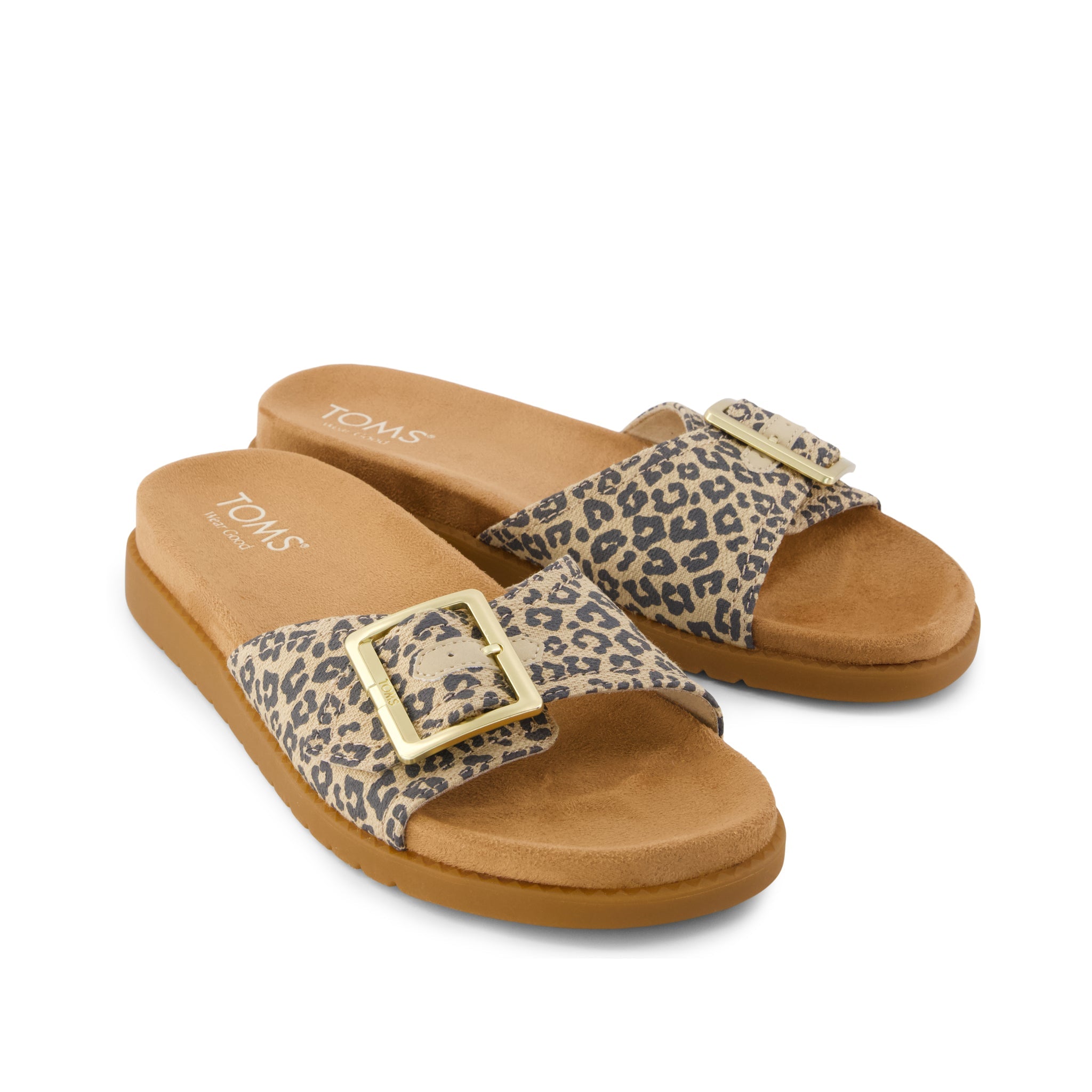 Womens Marin Slide Sandal Leopard Print - Image 3