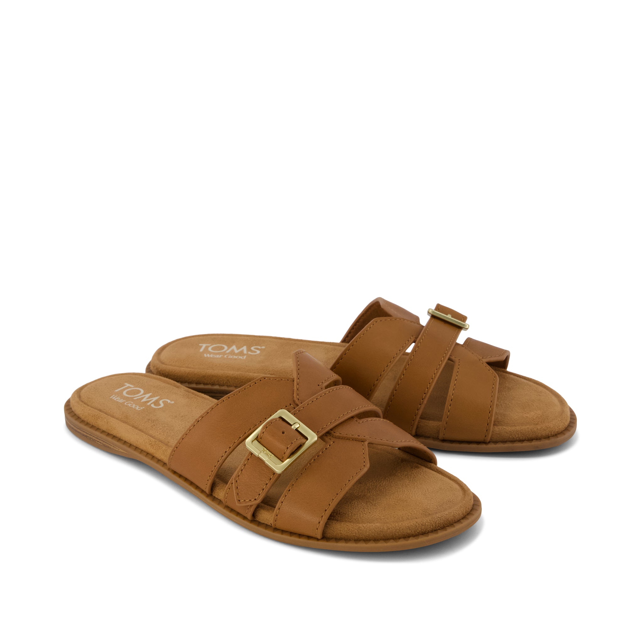 Womens Sol Slide Sandal Brown Sugar Leather - Image 3