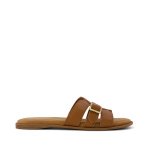 Womens Sol Slide Sandal Brown Sugar Leather
