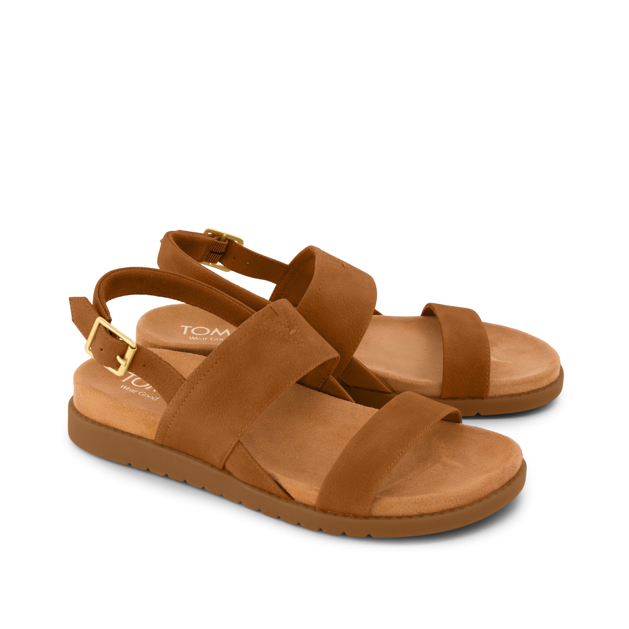 Womens Marin Strap Sandal Brown Sugar Nubuck - Image 3