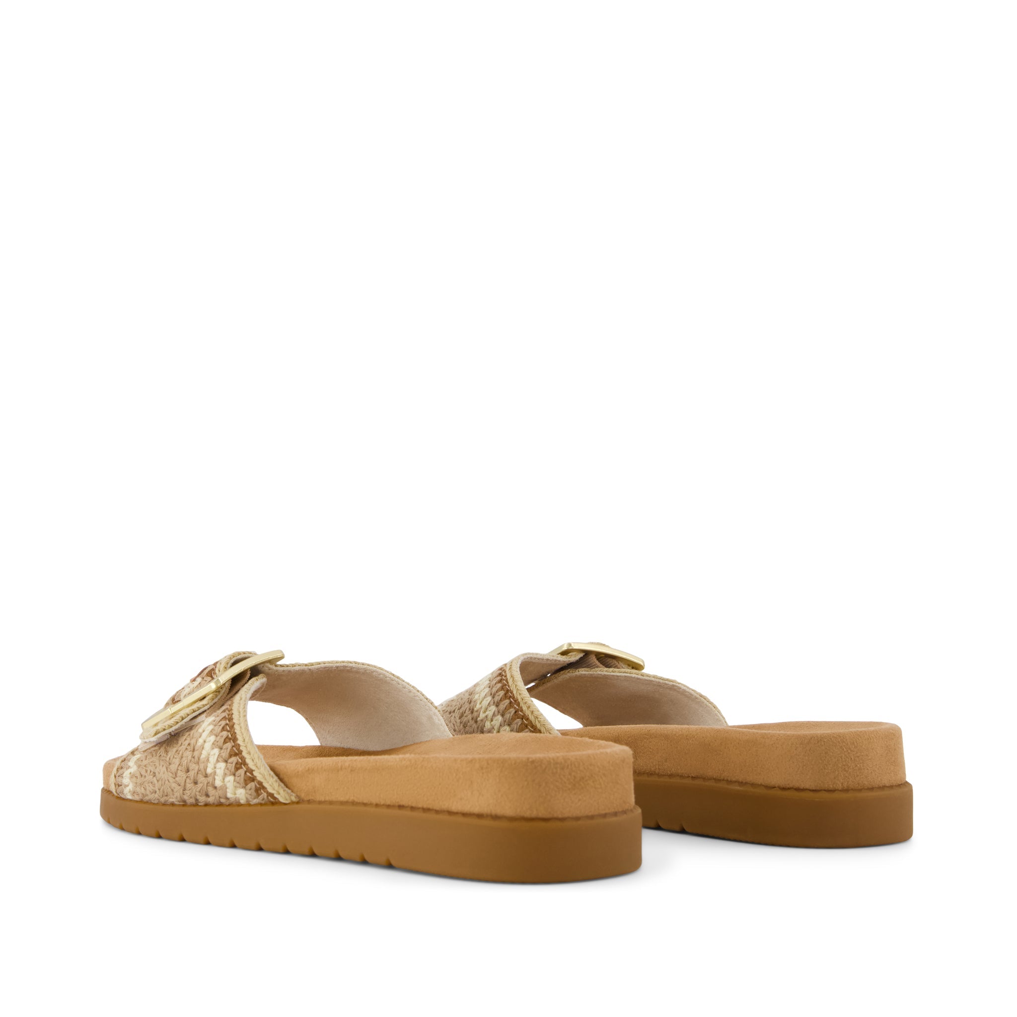 Womens Marin Slide Sandal Almond Crochet - Image 4