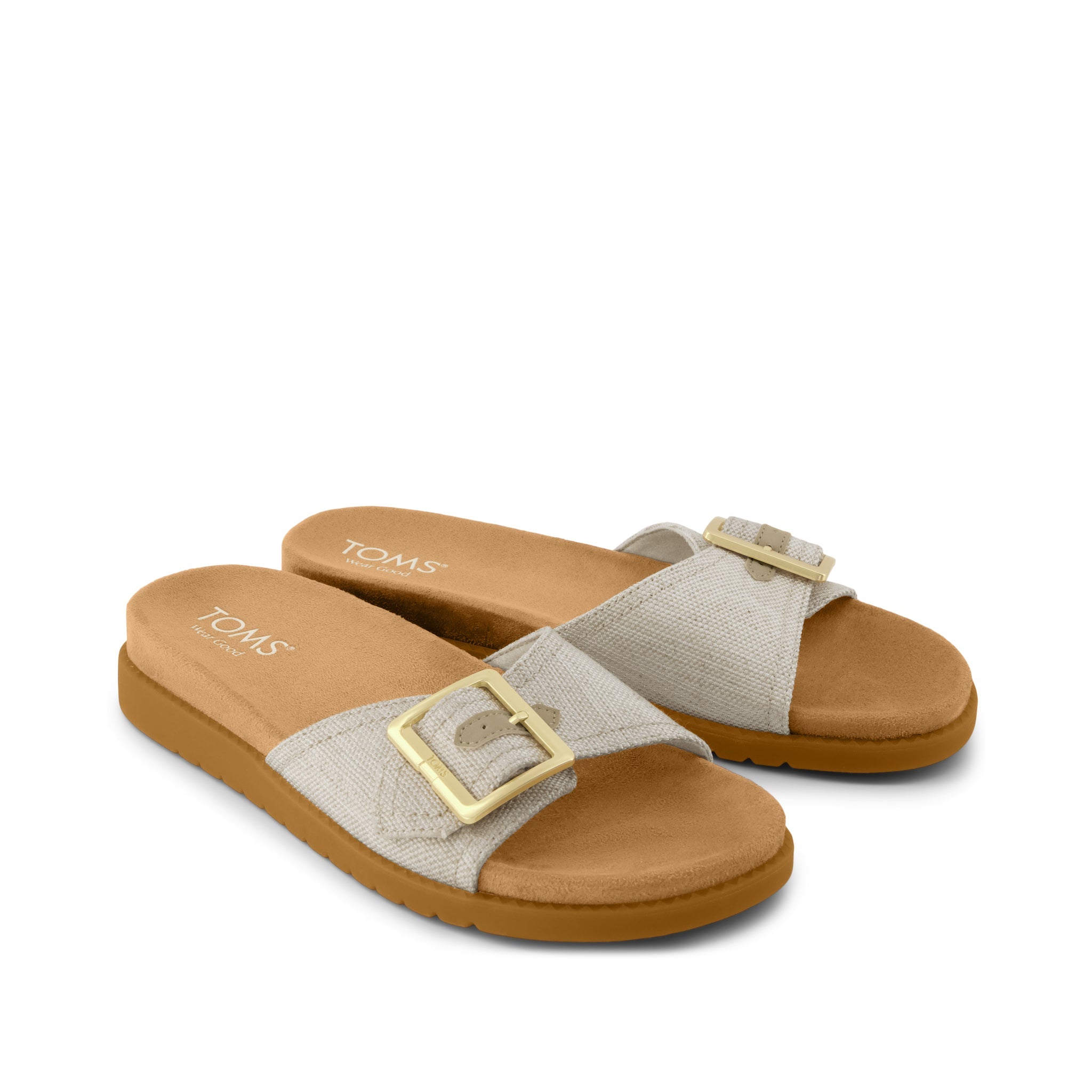 Womens Marin Slide Sandal Natural - Image 3