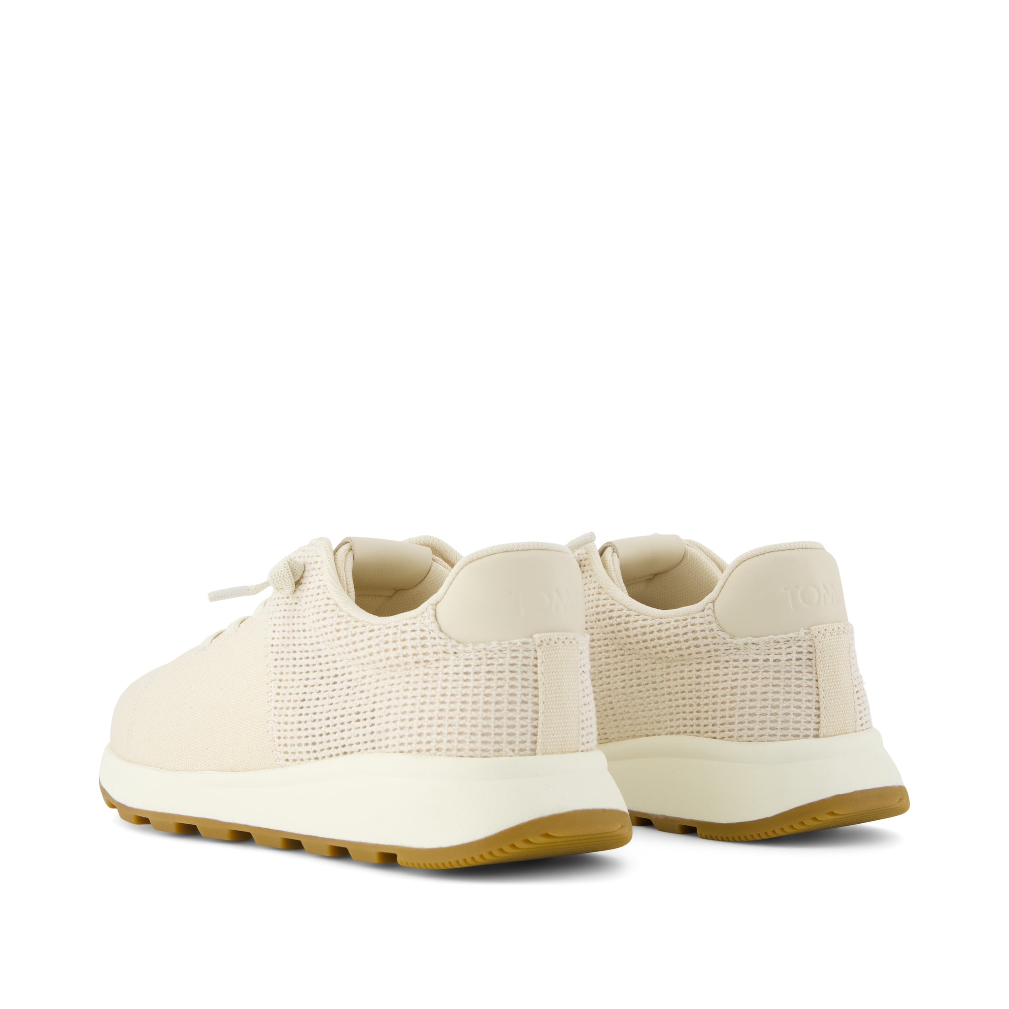 Womens TRVL LITE Cabrillo Sneaker Water Repellent Beige Canvas Mesh - Image 3
