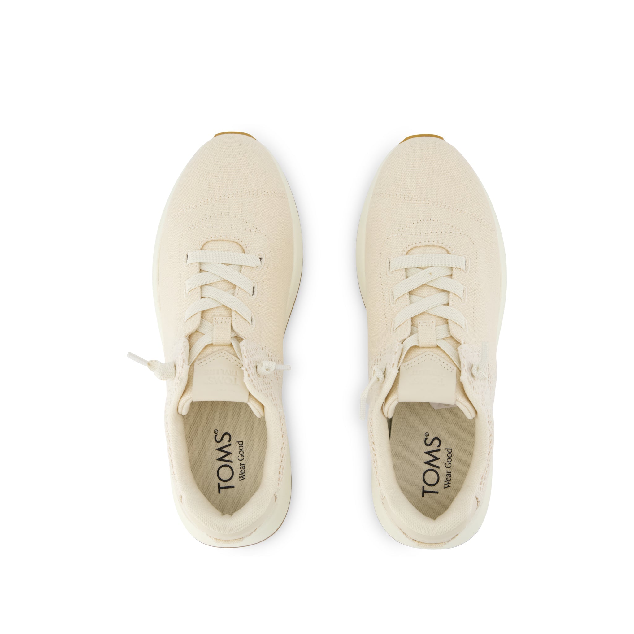 Womens TRVL LITE Cabrillo Sneaker Water Repellent Beige Canvas Mesh - Image 5