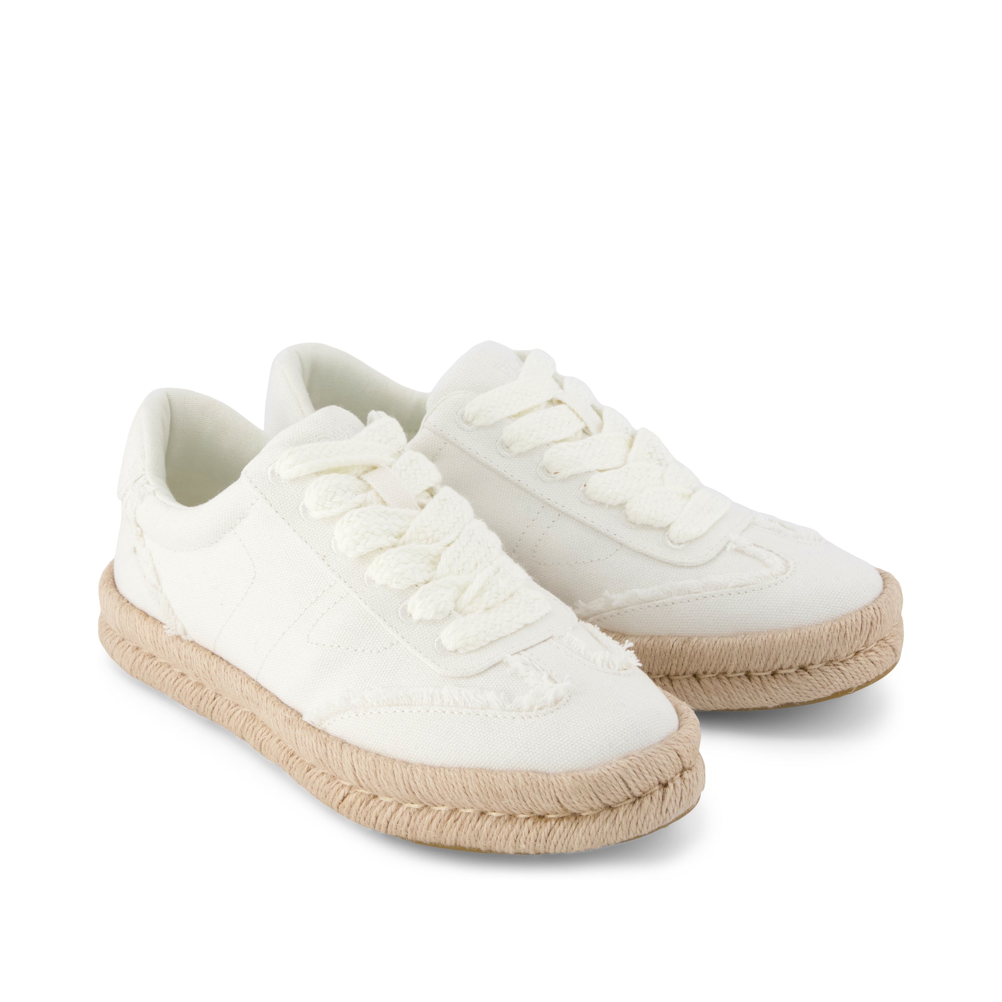 Womens Jesse Espadrille Sneaker White Canvas - Image 4