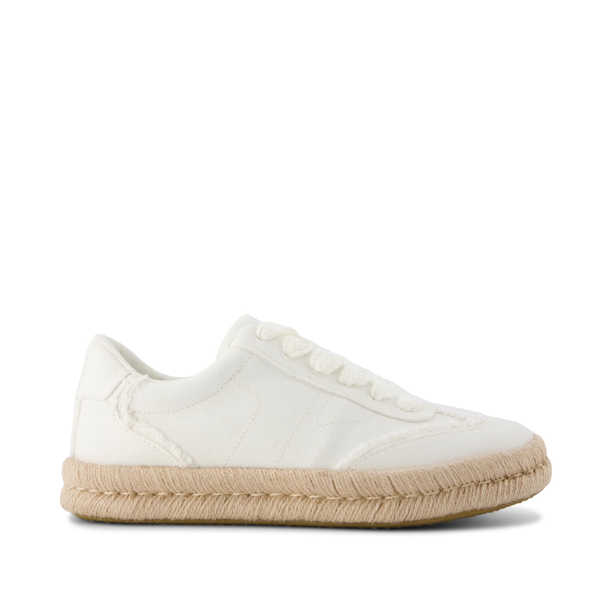 Womens Jesse Espadrille Sneaker White Canvas