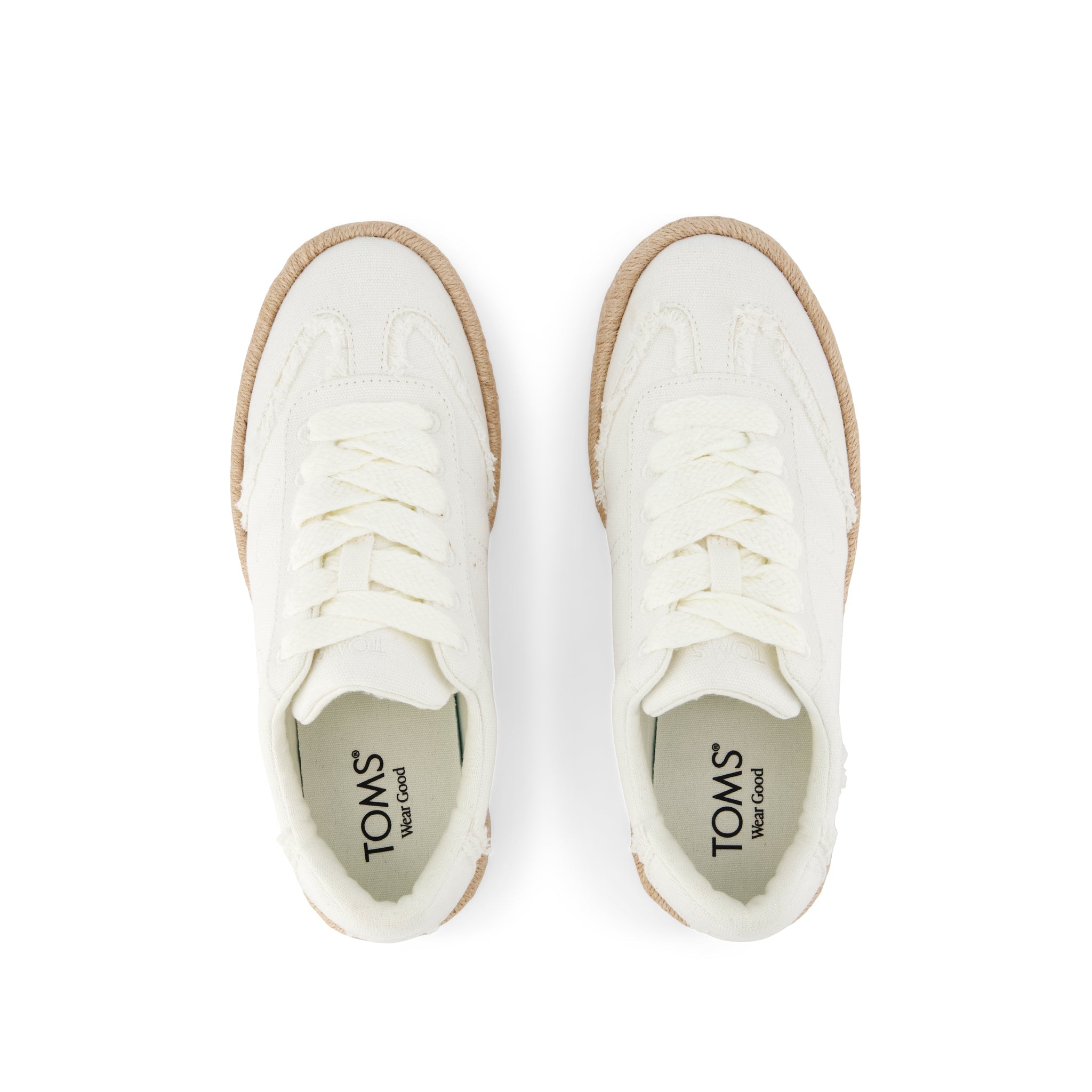 Womens Jesse Espadrille Sneaker White Canvas - Image 7