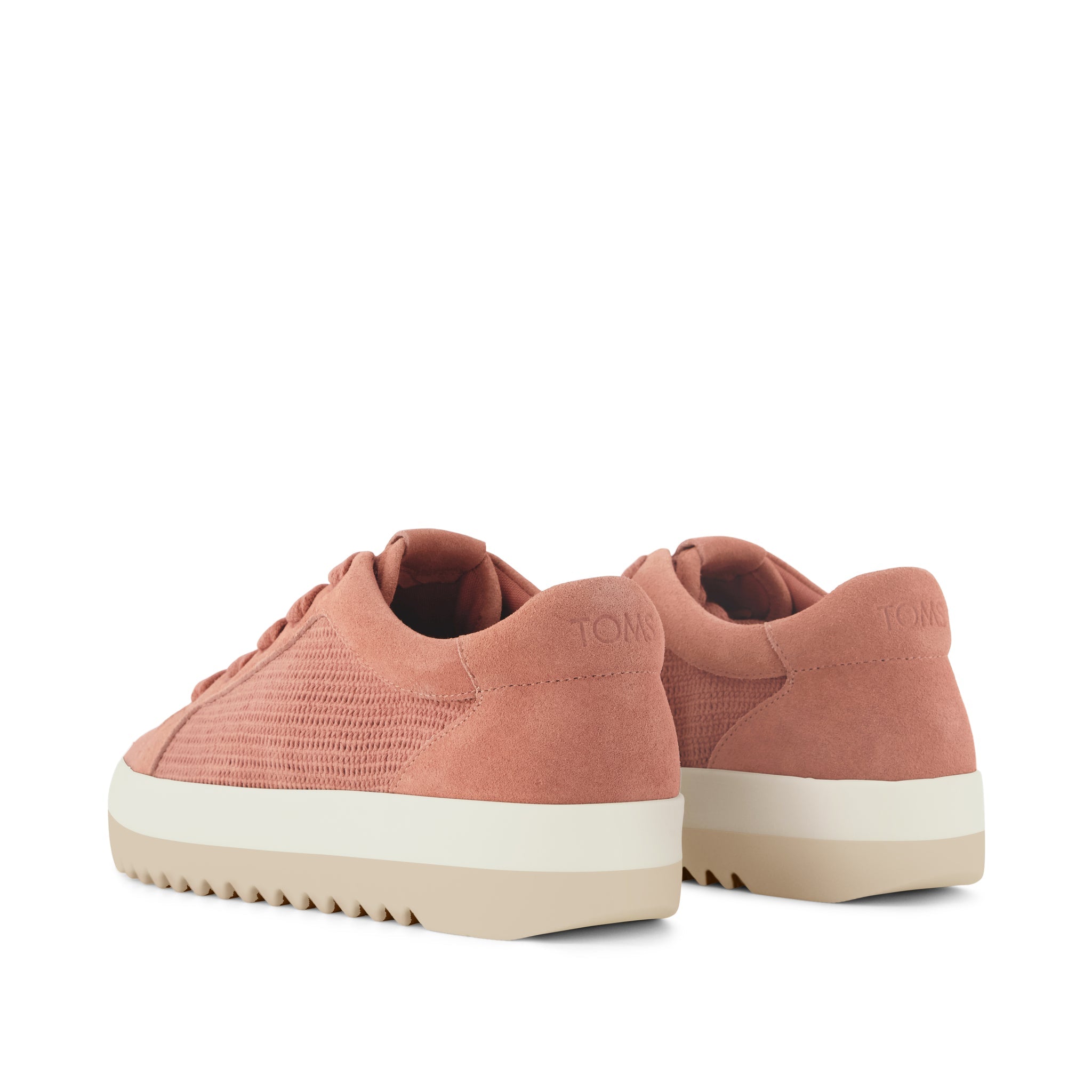 Womens Rea Lace-Up Platform Sneaker Bloom Mesh and Suede - Image 4