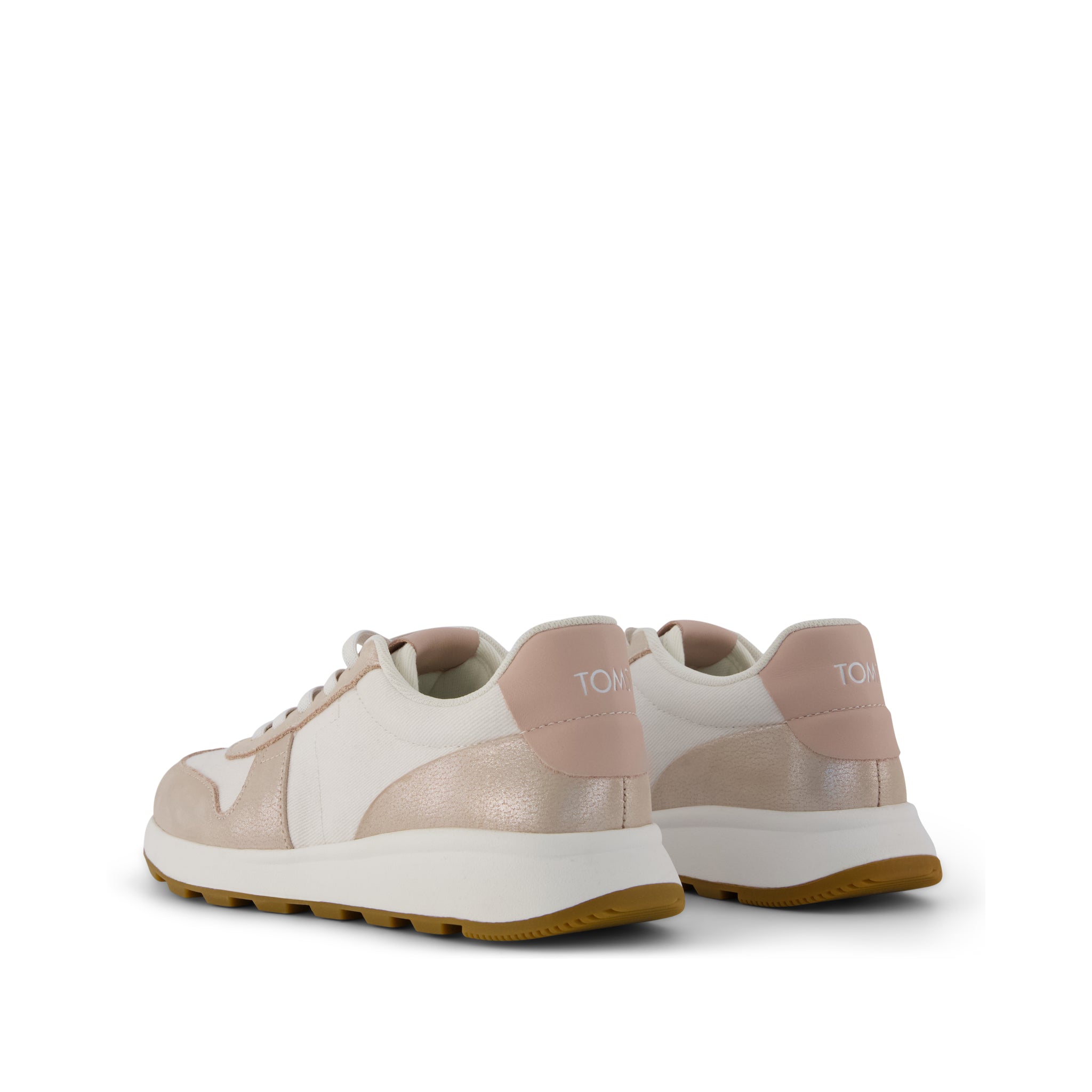 Womens TRVL LITE Retro Runner Sneaker Water Repellent Champagne Shimmer - Image 4