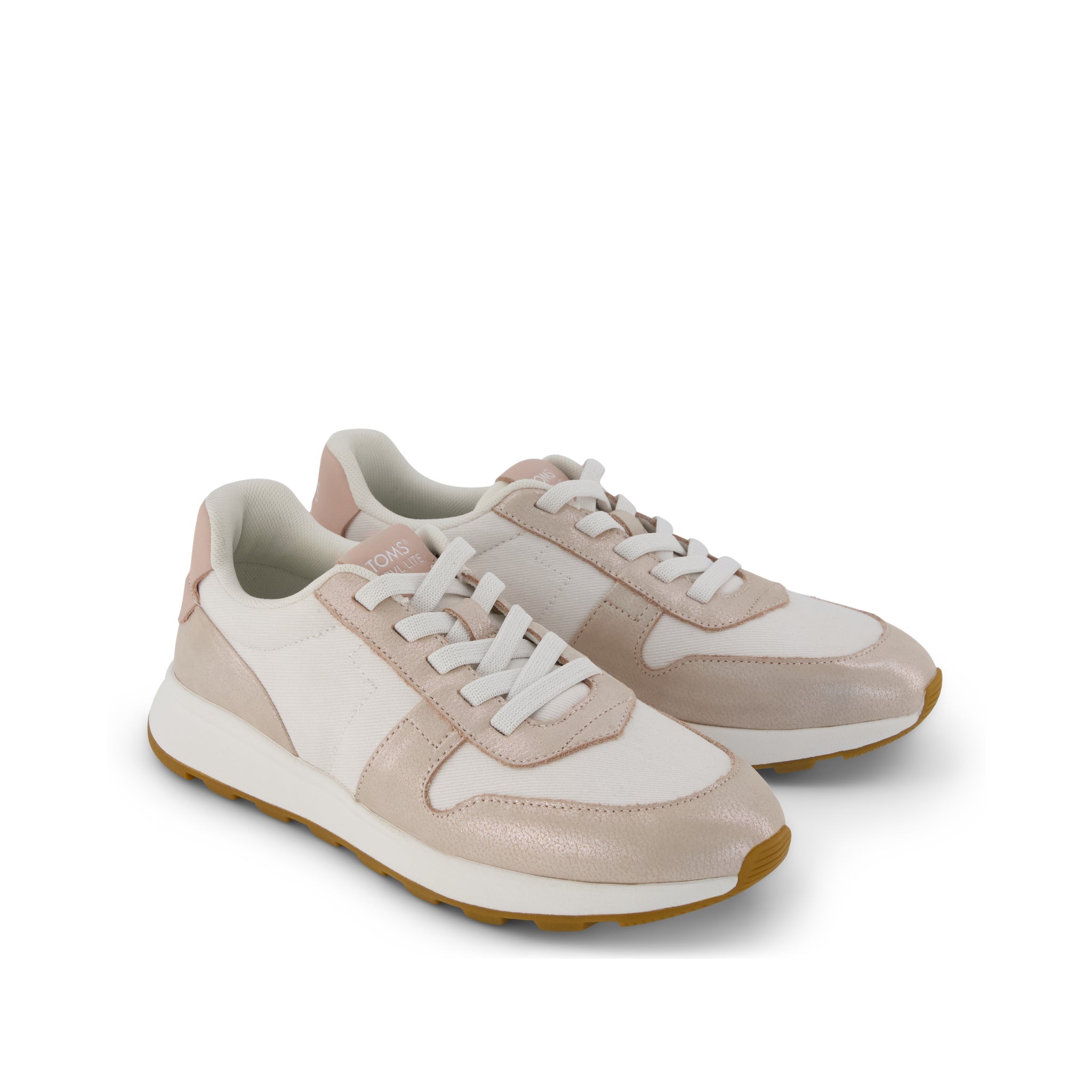 Womens TRVL LITE Retro Runner Sneaker Water Repellent Champagne Shimmer - Image 3