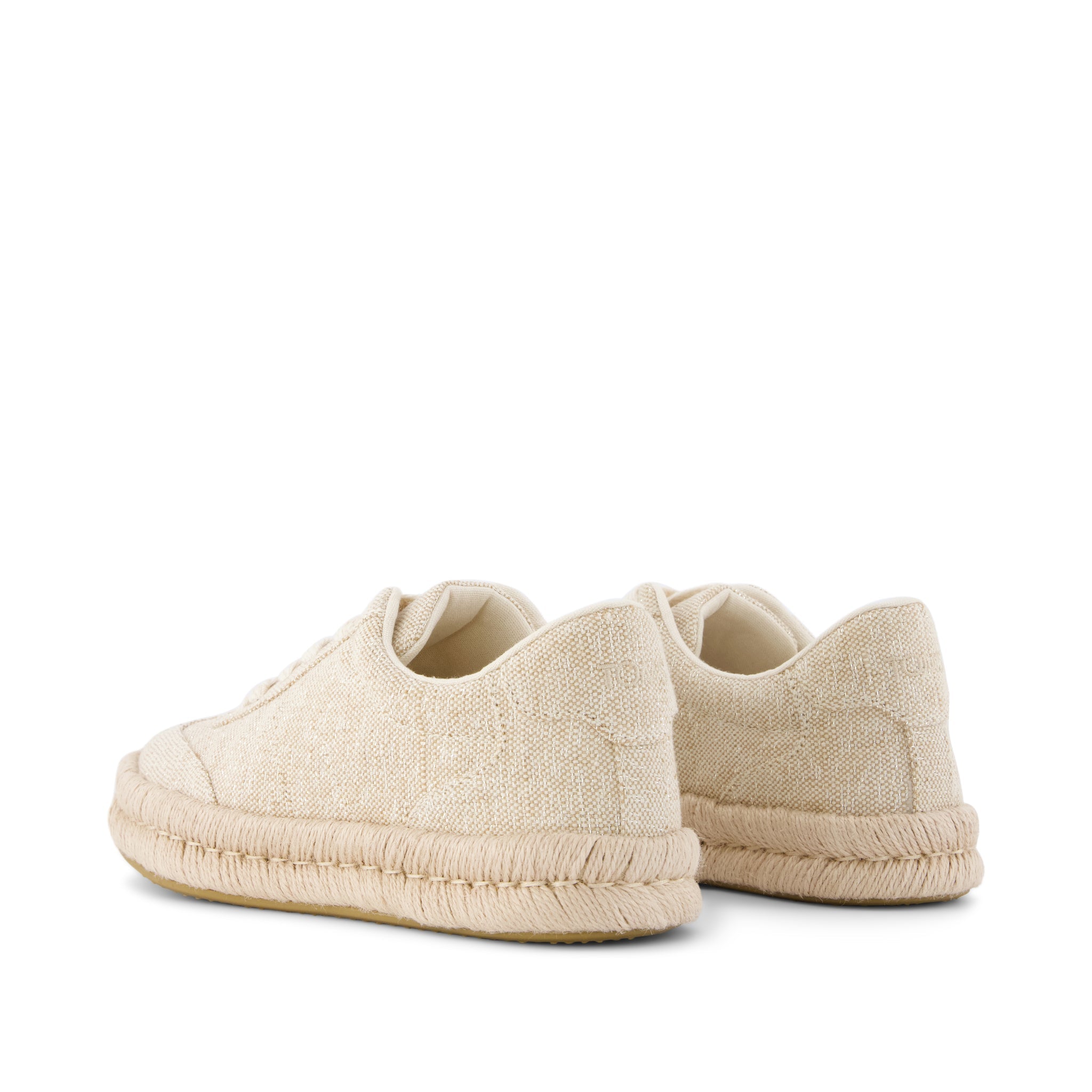 Womens Jesse Espadrille Sneaker Champagne Sparkle - Image 4