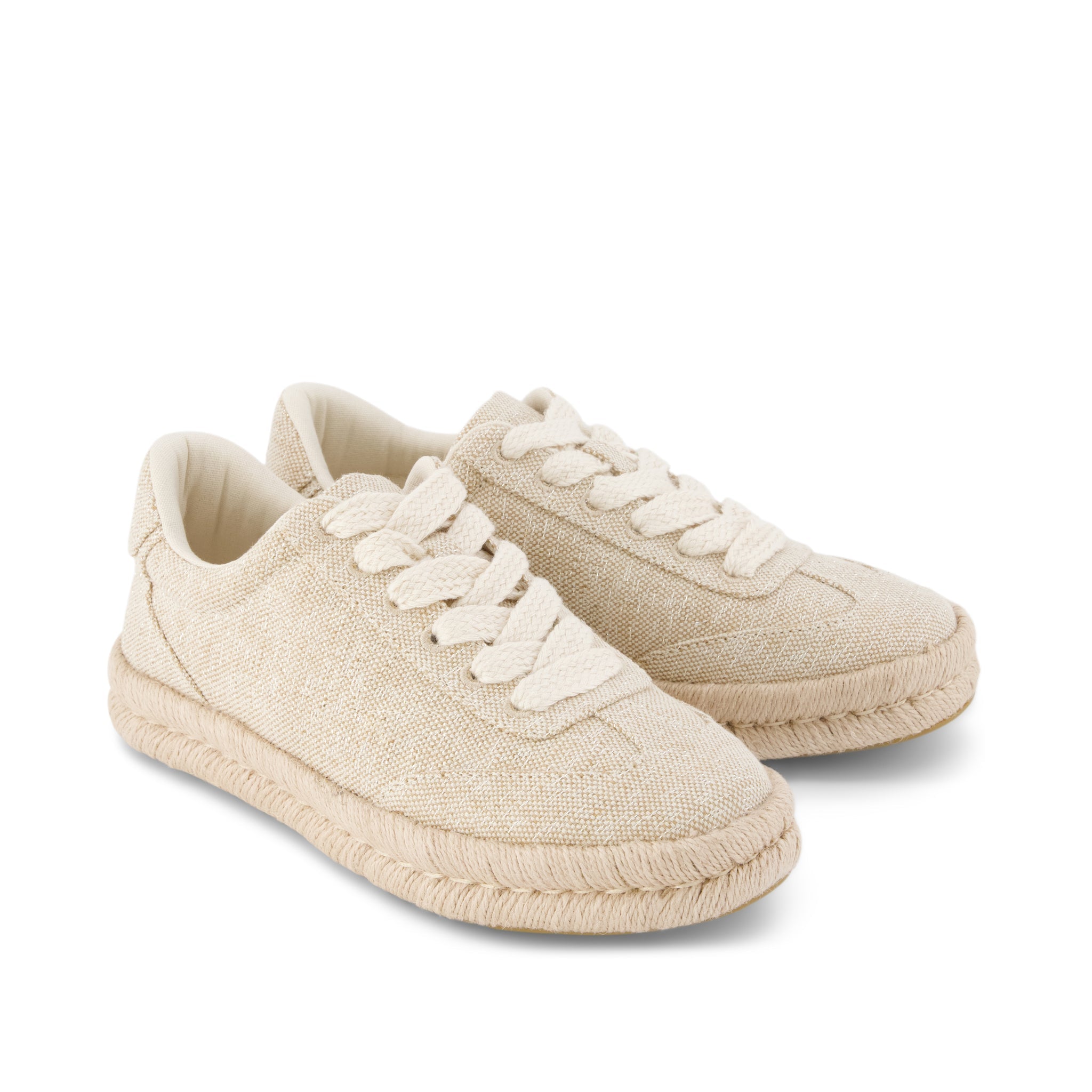 Womens Jesse Espadrille Sneaker Champagne Sparkle - Image 3
